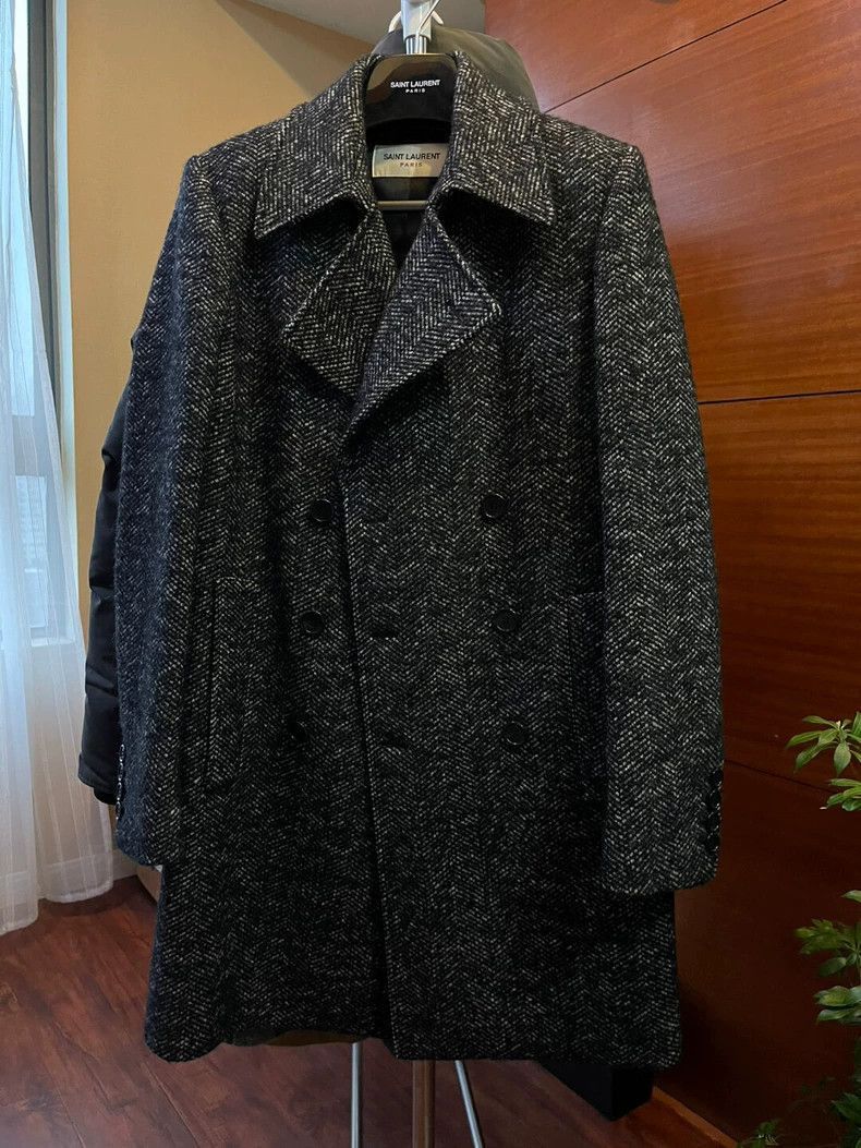 Saint Laurent Paris Saint Laurent Paris Men's wool coat-2506 Size US S / EU 44-46 / 1 - 1 Thumbnail