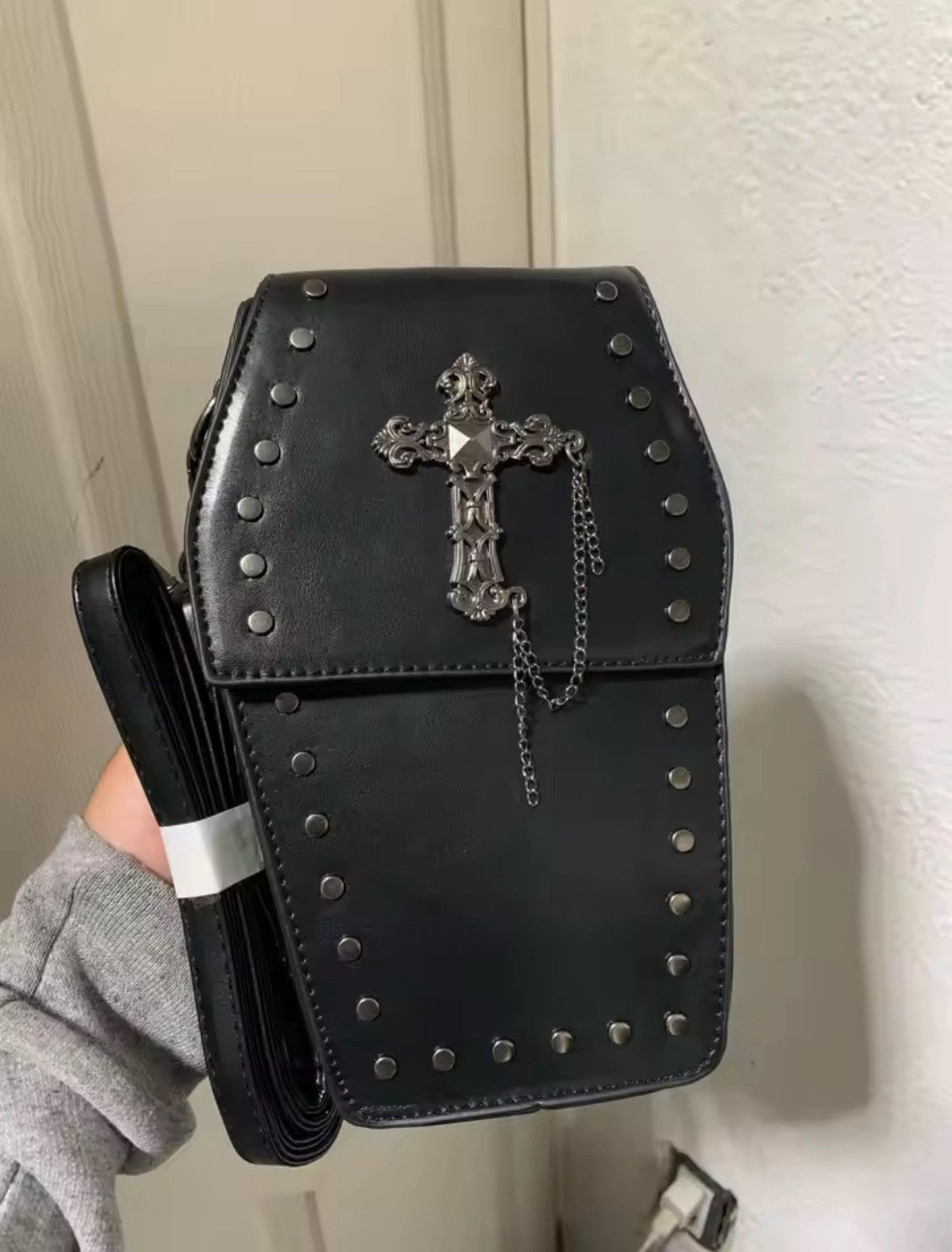 Other Gothic Crossbody Bag for Women Coffin Shoulder Bag Size ONE SIZE - 5 Thumbnail