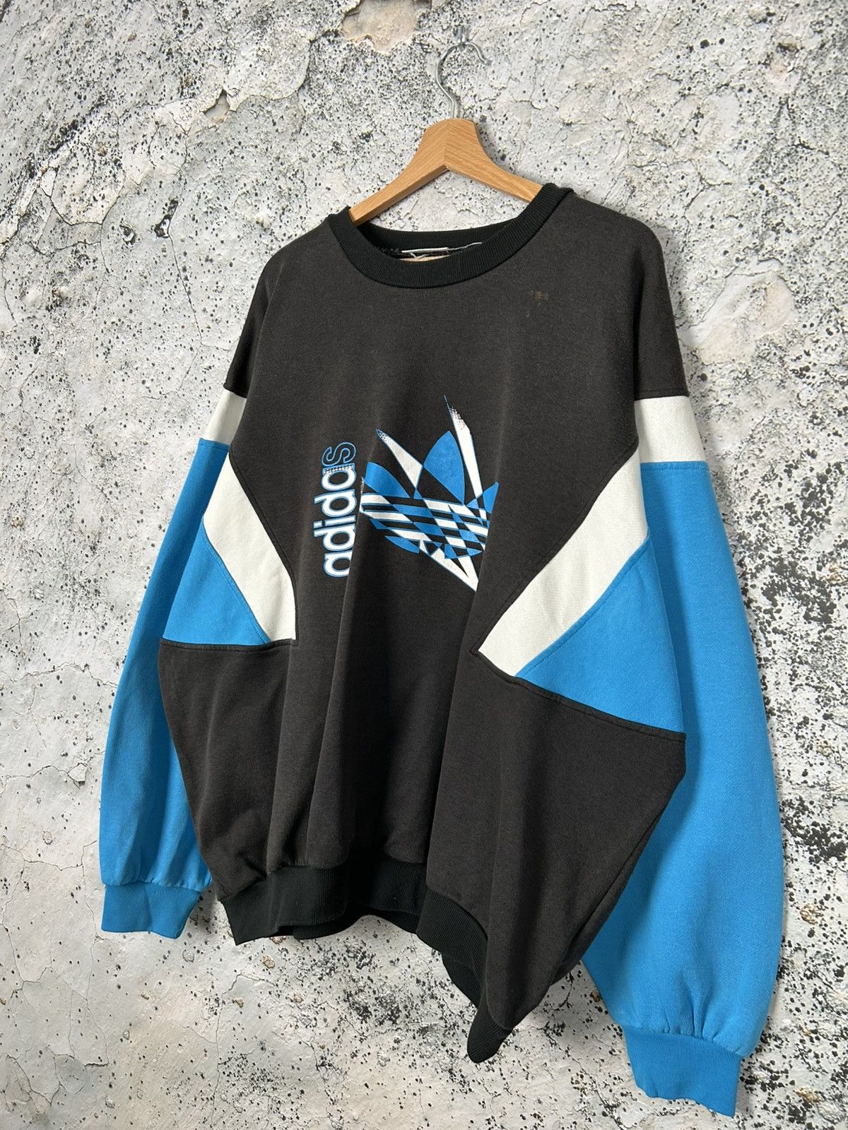 Adidas Vintage Adidas 90s Crewneck Boxy Baggy Archival Sport Size US XL / EU 56 / 4 - 2 Thumbnail