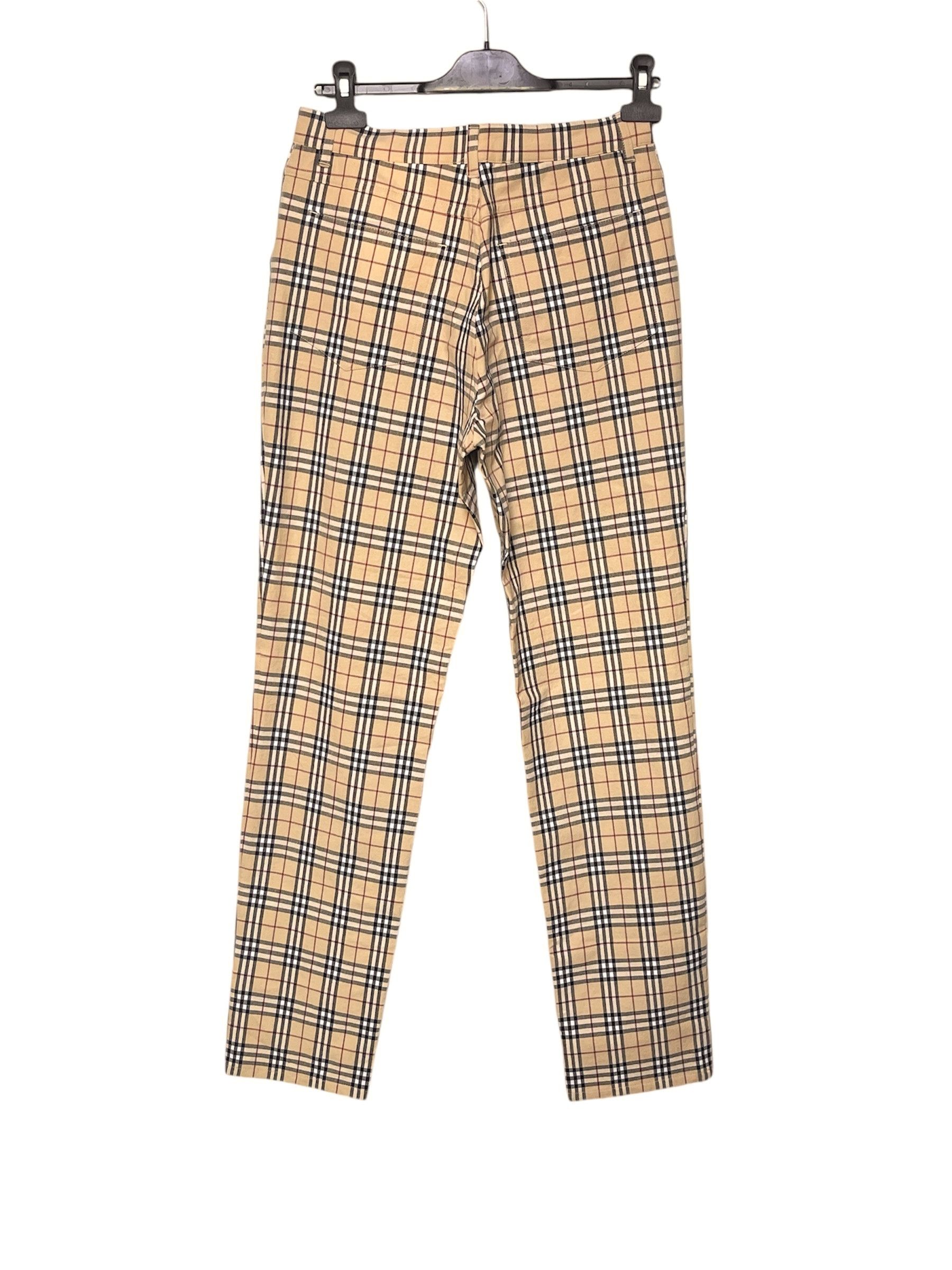 Burberry 🔥 Burberry novacheck pants stretch cotton small size Size US 29 - 2 Thumbnail