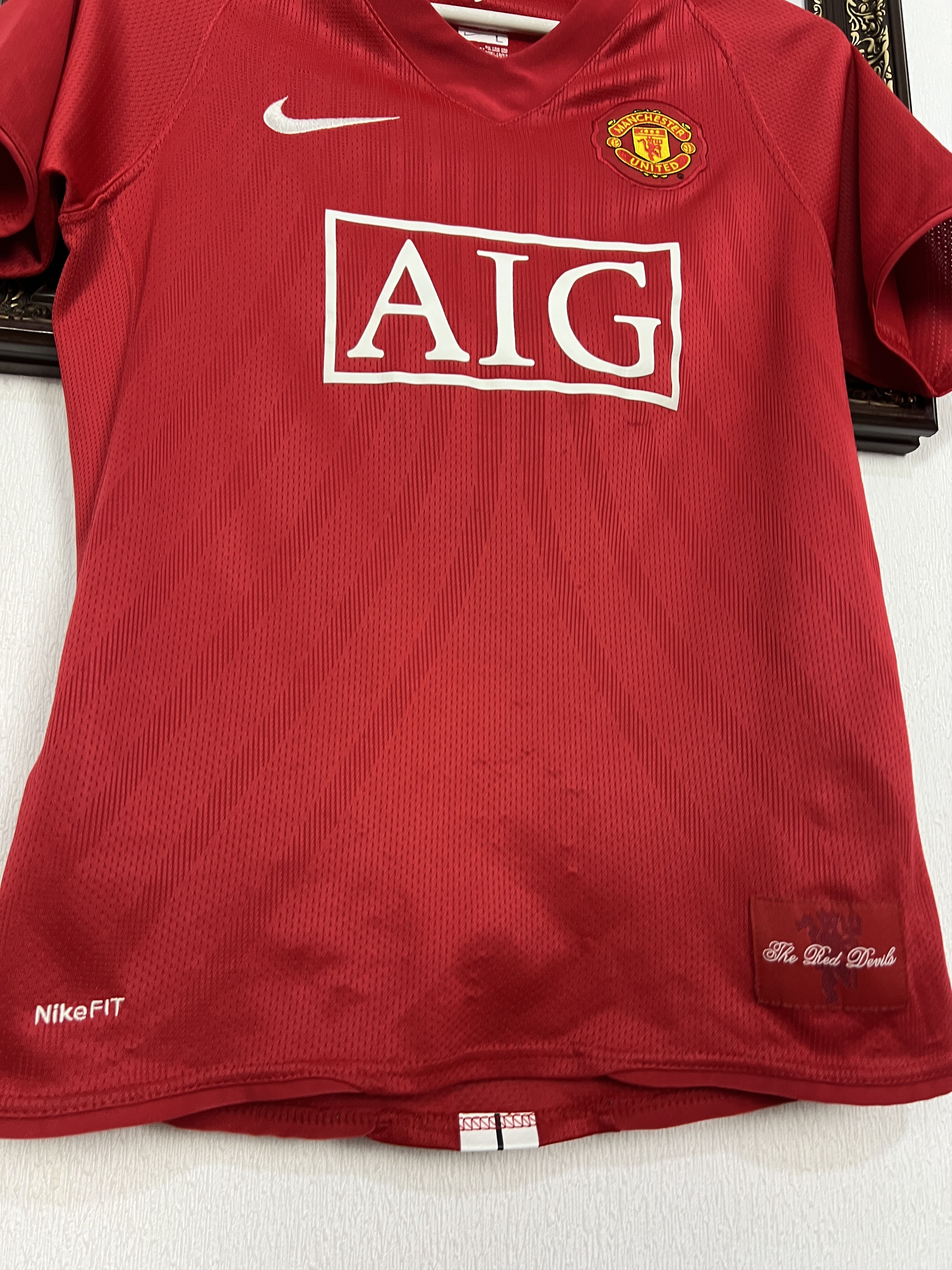 Nike Manchester United football shirt Soccer Jersey Boys 13 Size US XXS / EU 40 - 6 Thumbnail