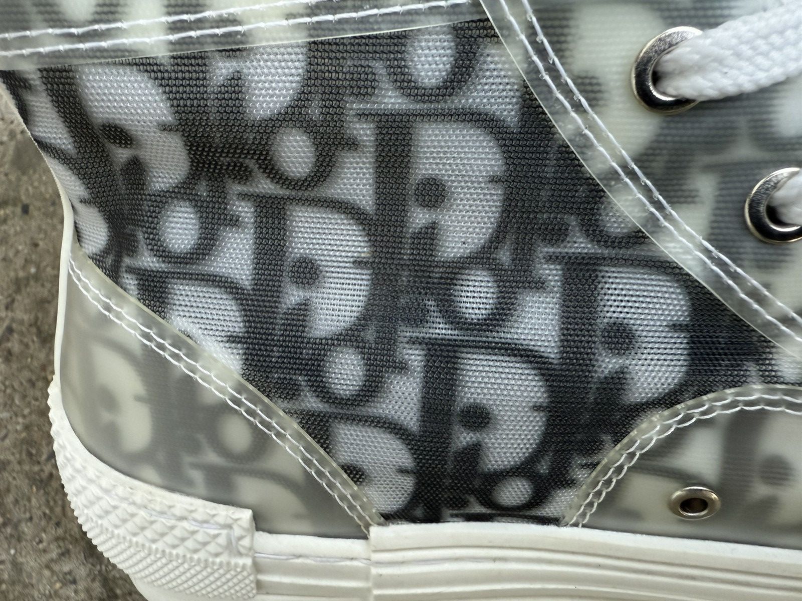Dior Christian Dior B23 HIGH-TOP White/Black Dior Oblique Canvas Size US 8.5 / EU 41-42 - 9 Thumbnail