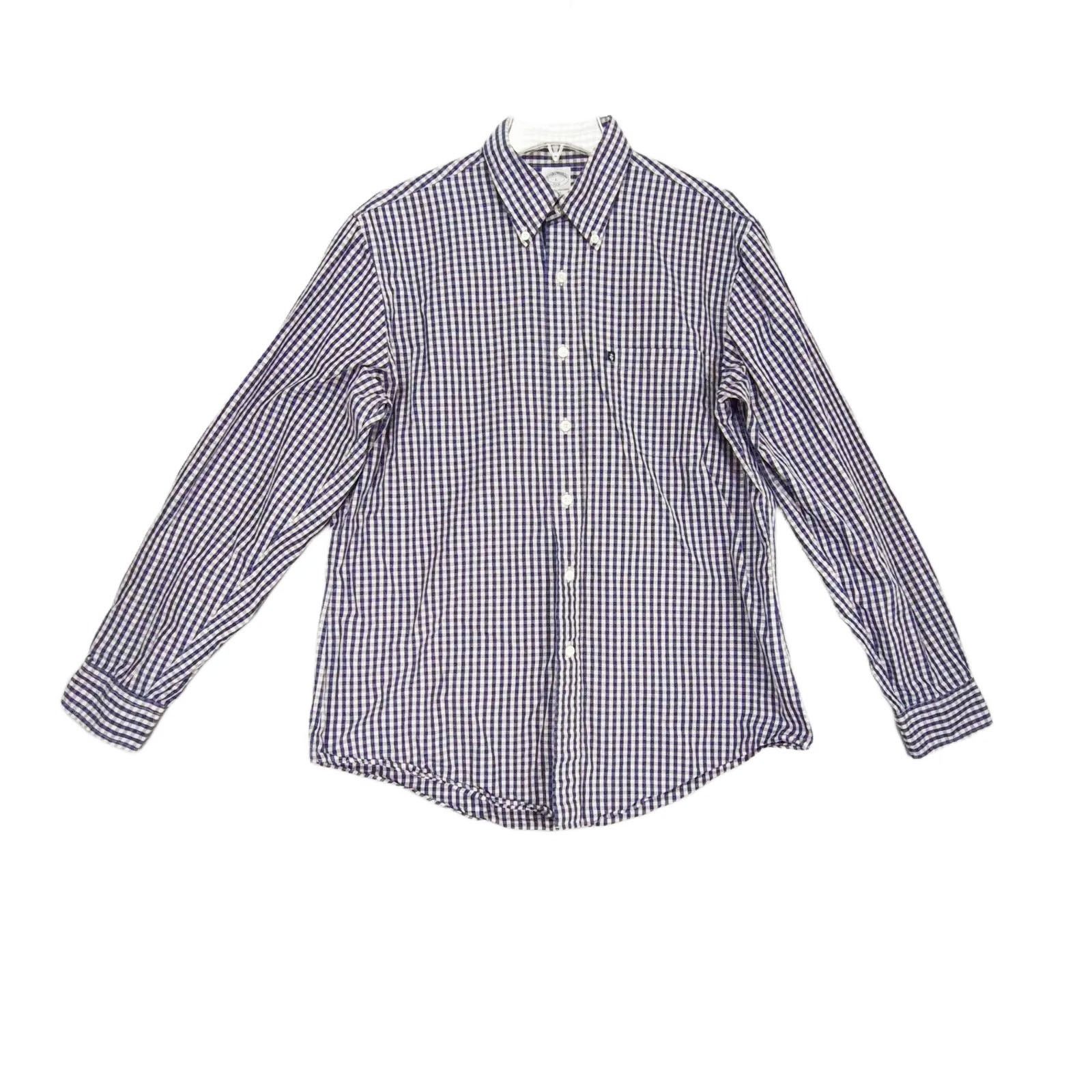 Brooks Brothers BROOKS BROTHERS 346 Men's L Slim Fit Cotton Button Shirt Size US L / EU 52-54 / 3 - 1 Thumbnail