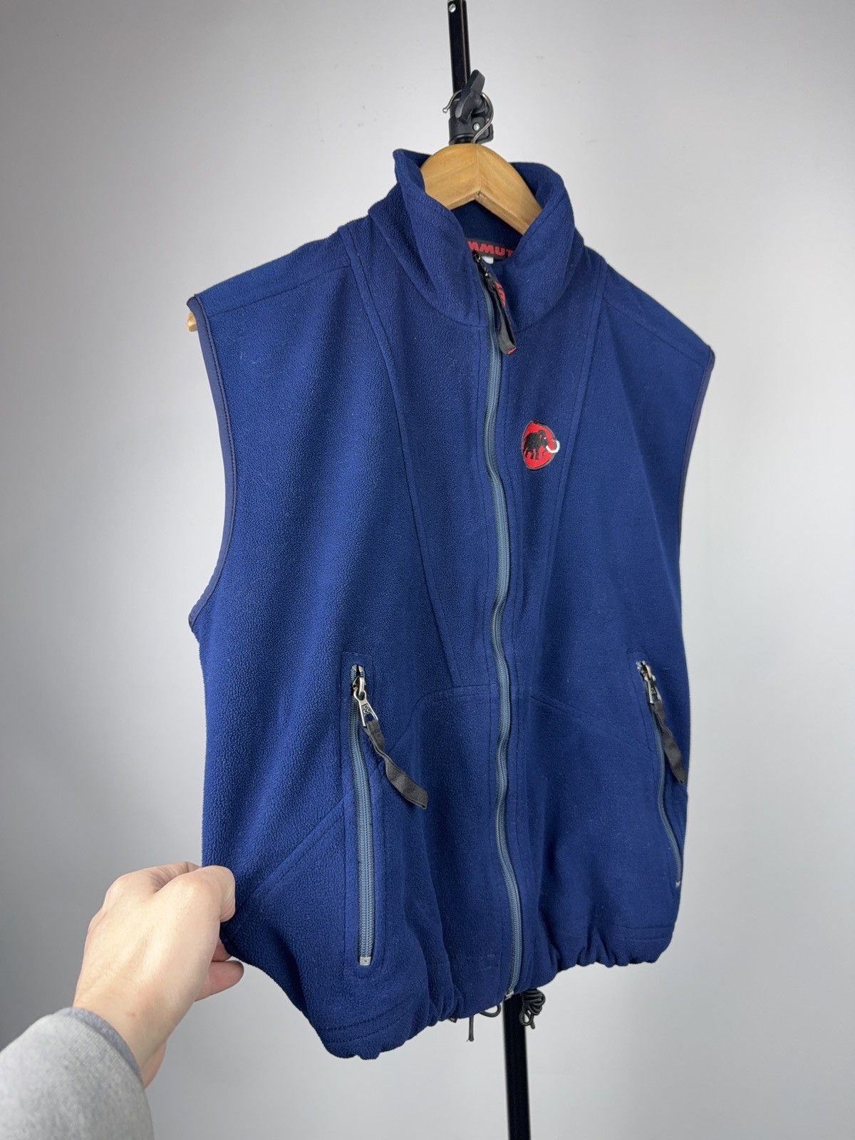 Mammut Vintage Mammut Polartec Fleece Vest Navy Blue Outdoor Zip Size US S / EU 44-46 / 1 - 2 Thumbnail