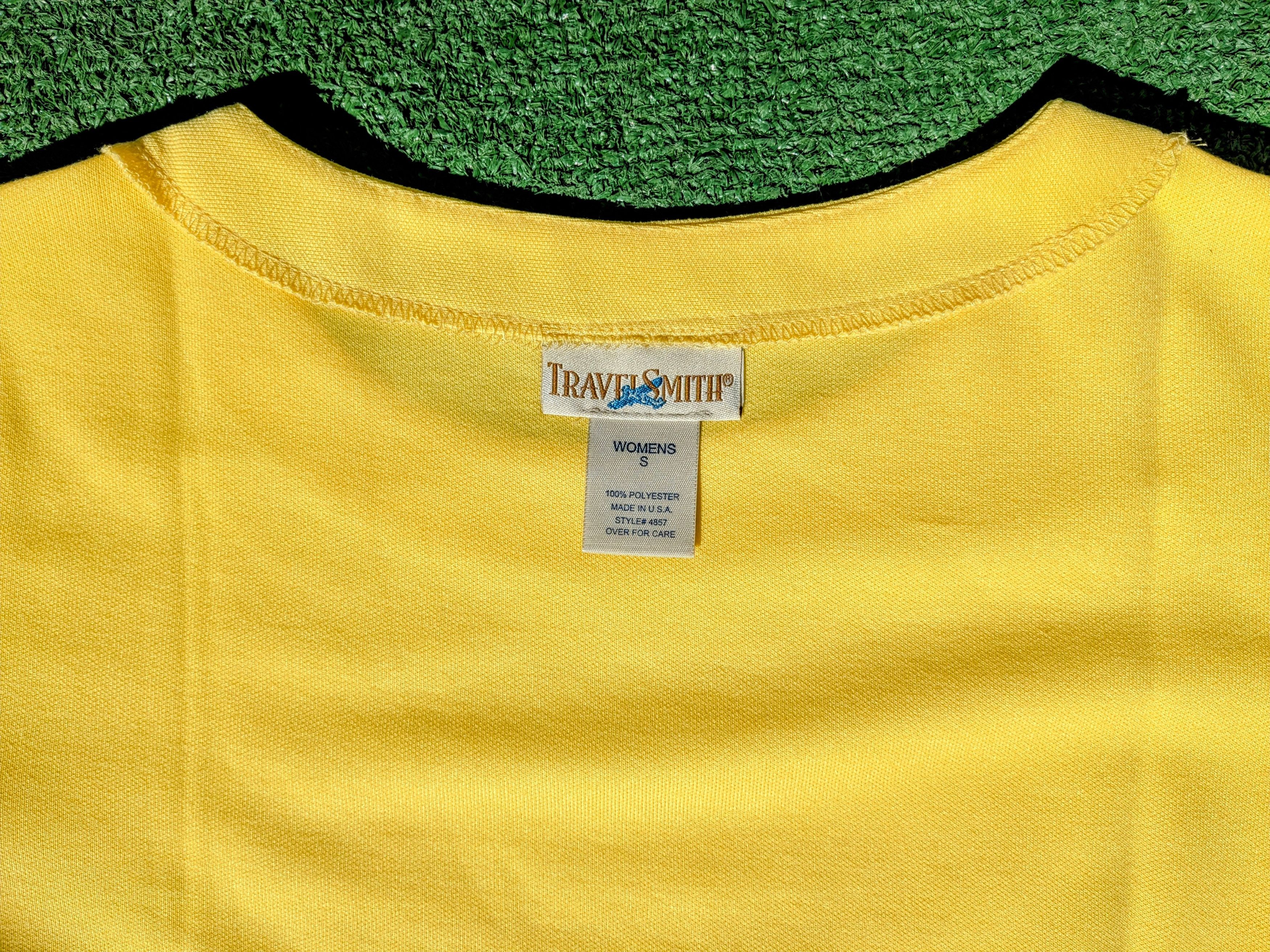 Designer Travel Smith Womens Small Soft Crew Neck USA-Made Top Shirt Size S / US 4 / IT 40 - 5 Thumbnail