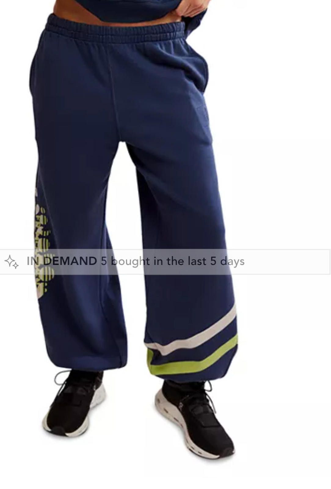 Free People Women's Free People All Star Logo Sweatpants blue size M #93 Size 32" / US 10 / IT 46 - 1 Thumbnail