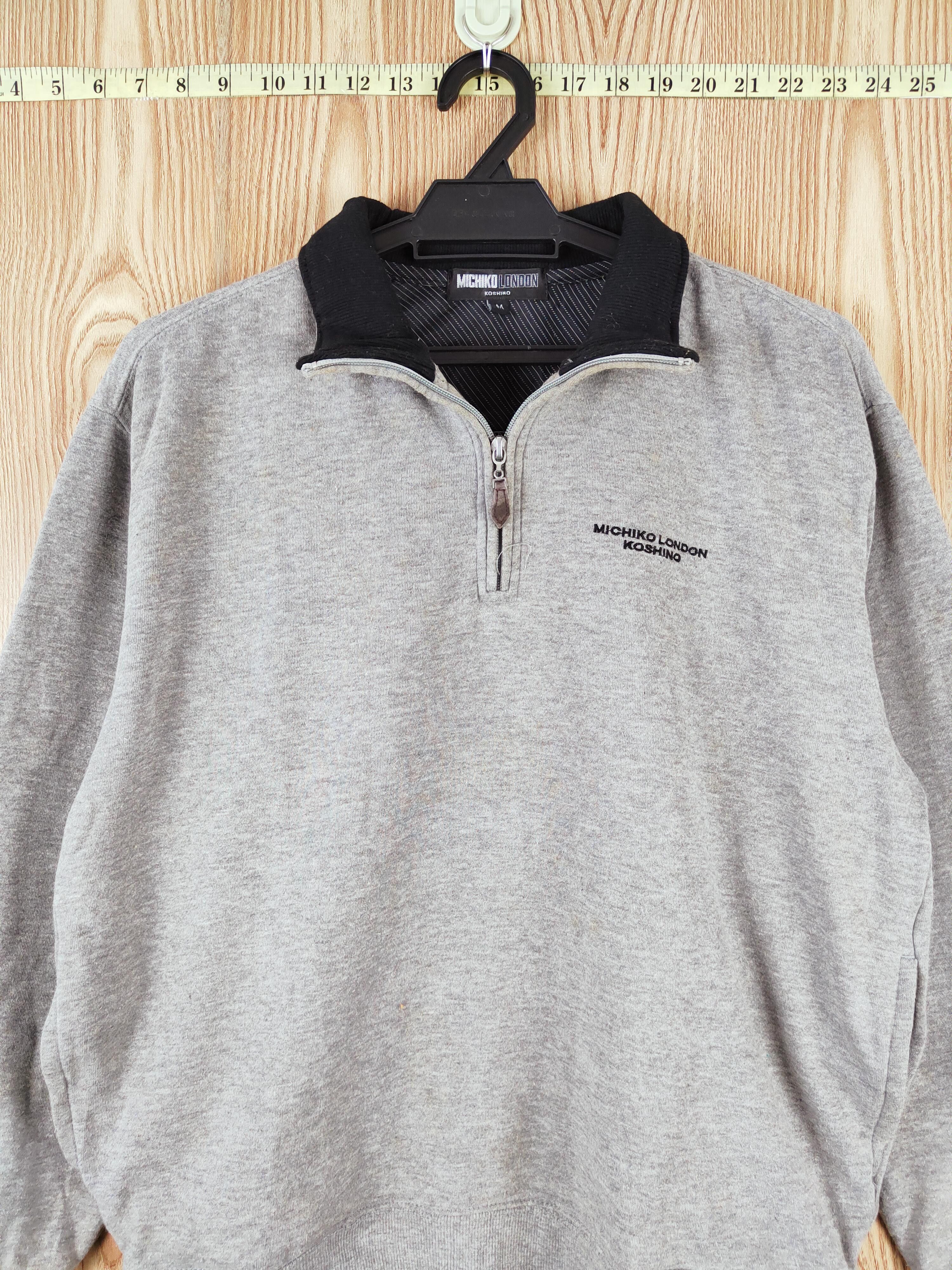 Michiko Koshino London × Vintage Vintage 💥 Michiko Koshino London Gray Sweatshirts Size US M / EU 48-50 / 2 - 2 Thumbnail