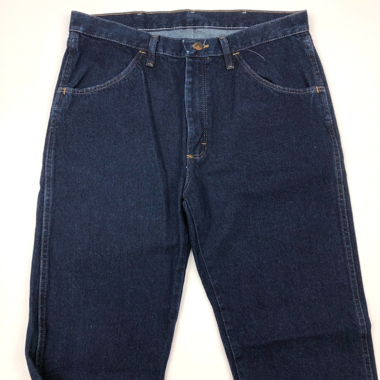 Rustler rustler regular fit straight leg dark wash blue jeans Size US 34 / EU 50 - 3 Thumbnail