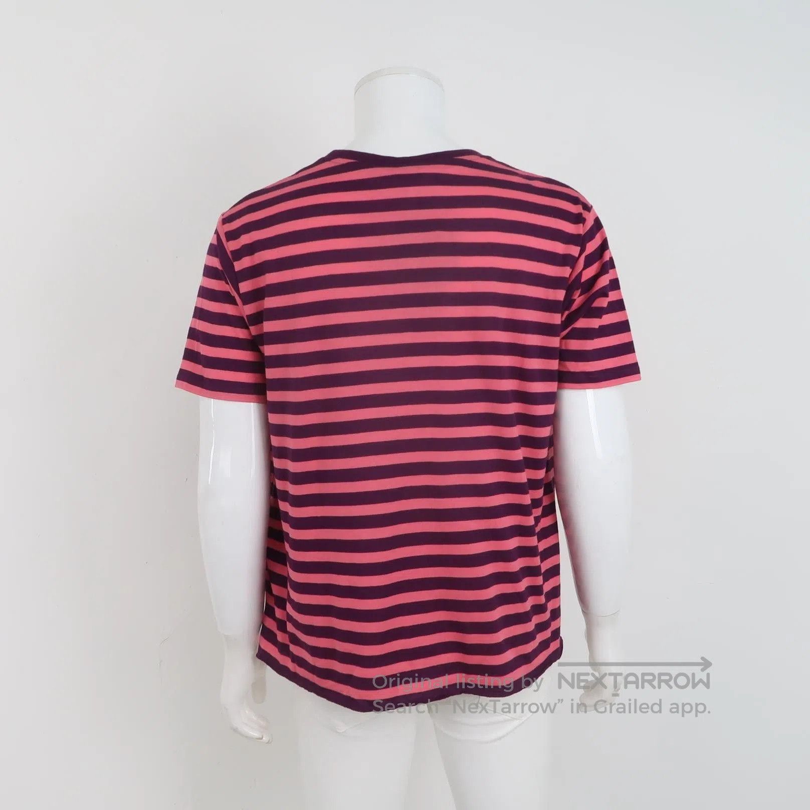 Saint Laurent Paris Saint Laurent L Striped Cotton Crew Neck T-Shirt. Size US L / EU 52-54 / 3 - 4 Thumbnail