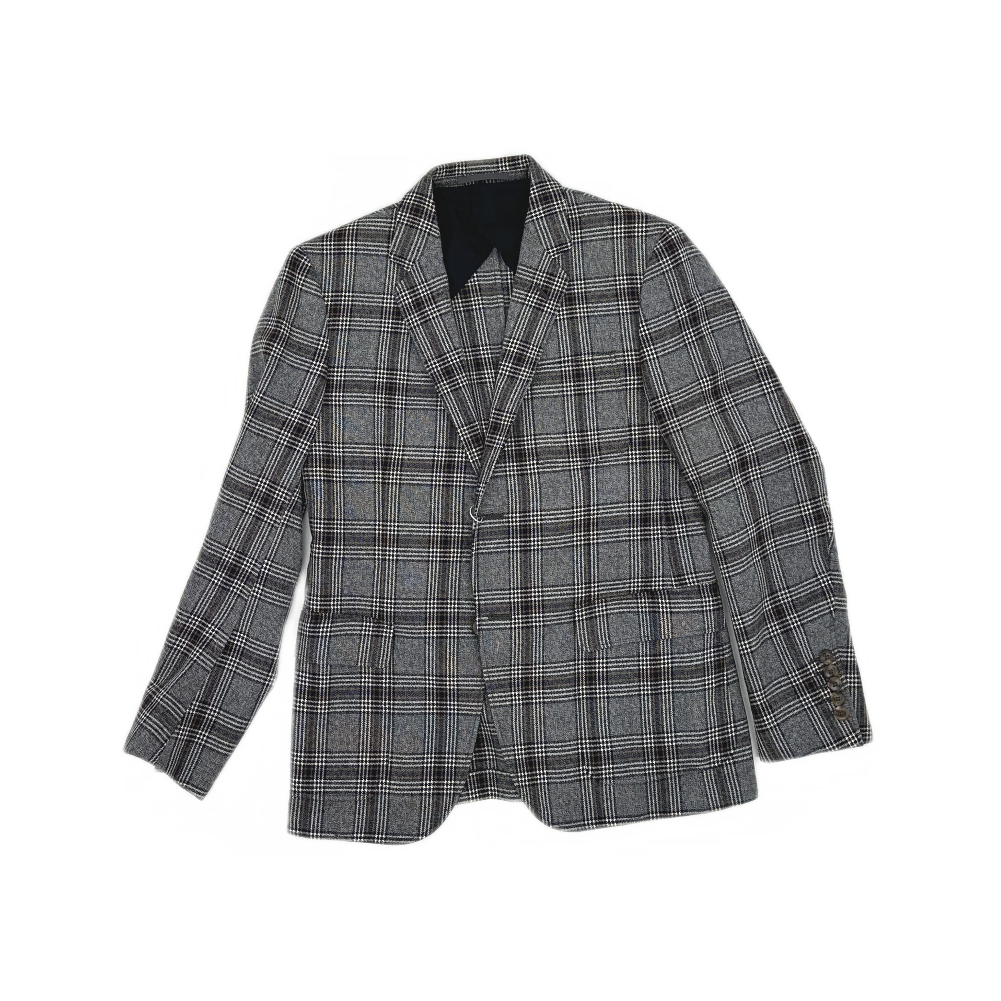 Gucci Gucci Plaid Wool Blazer 38S Size 38R - 1 Thumbnail