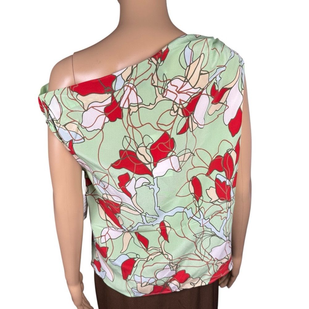 Equipment NWT New $225 Equipment Oriana Silk One-Shoulder Floral Top Size S / US 4 / IT 40 - 4 Thumbnail