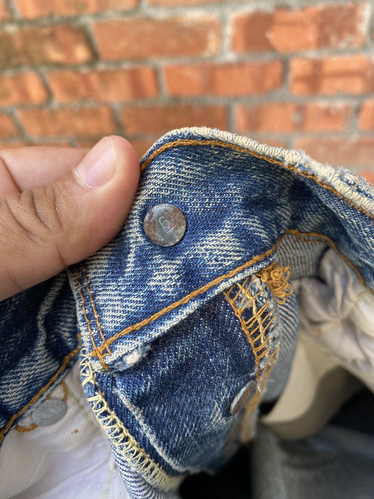 Levi's × Levi's Vintage Clothing × Vintage W33x28.5 Vintage levi's 501 redline 60s big E repaired Size US 33 - 9 Thumbnail