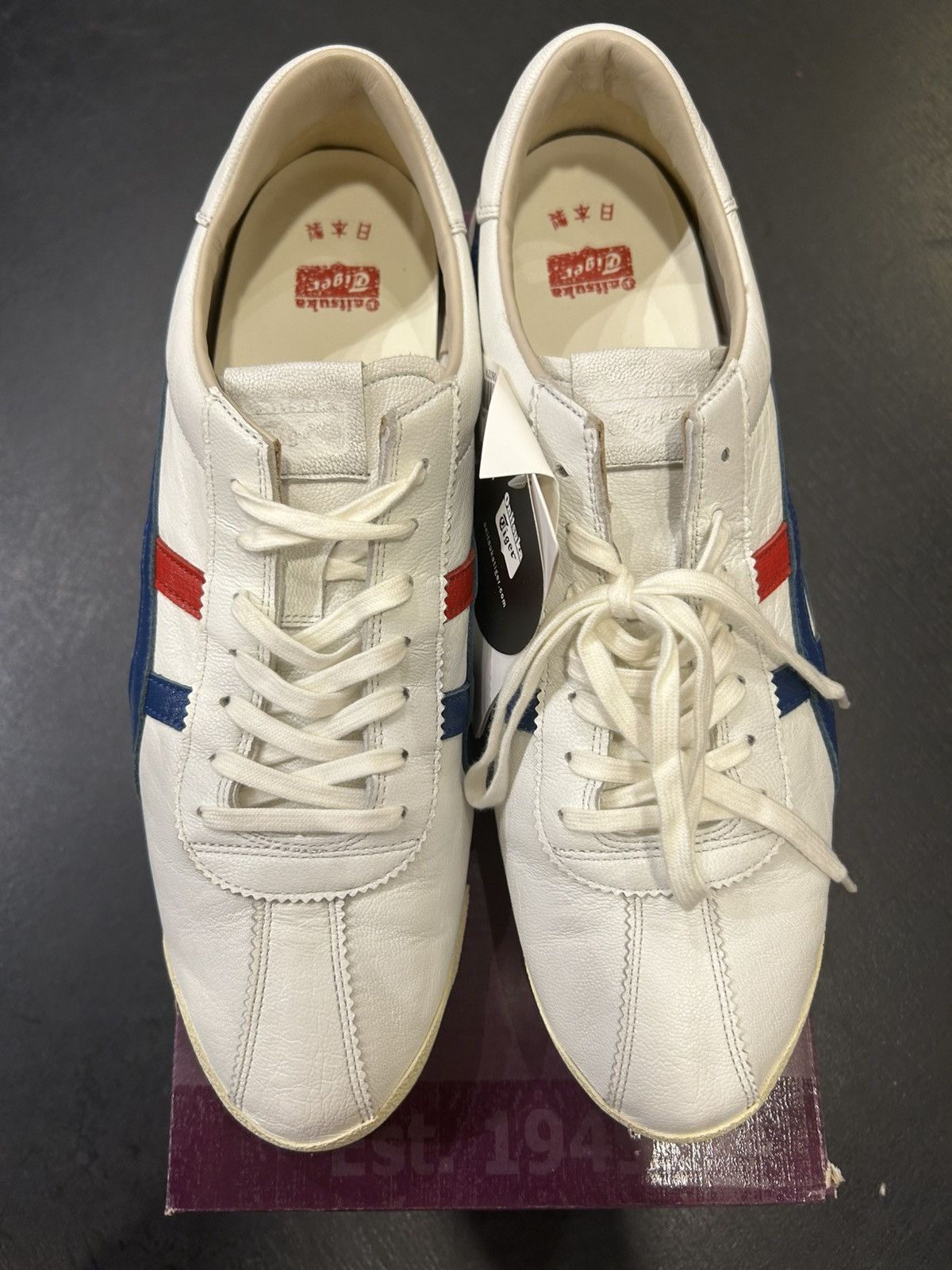 Asics Onitsuka Tiger Mexico Runspark ‘White Navy Red’ Size US 11 / EU 44 - 4 Thumbnail