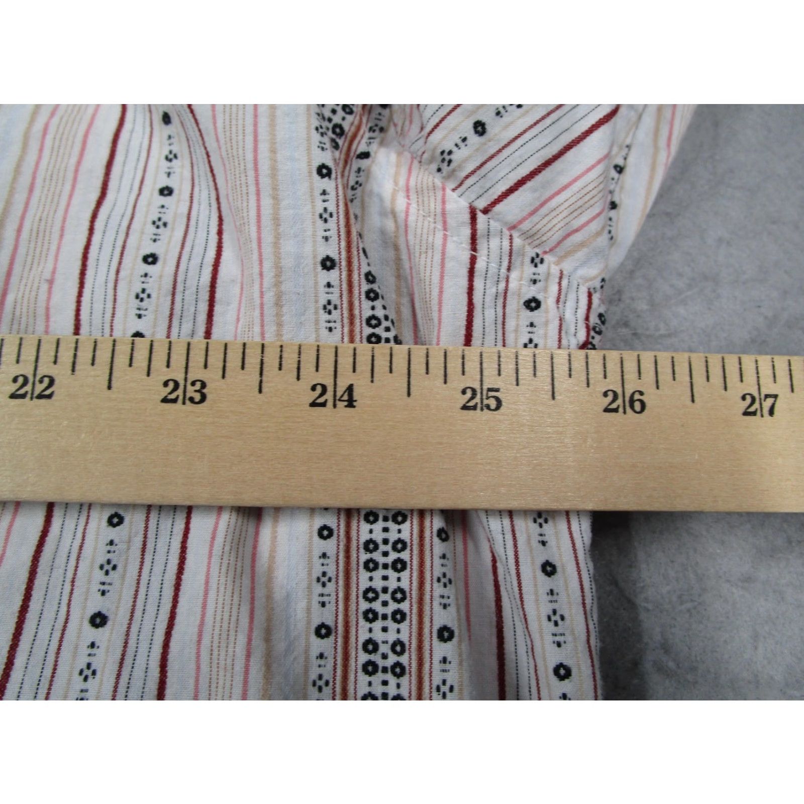 Vintage VINTAGE Cowboy Up Shirt Mens 2XL White/Red Striped Western Pearl Snap Long Sleeve Regular Adult XXL White Red Striped Pattern Western 90s Mens Size US XXL / EU 58 / 5 - 6 Thumbnail