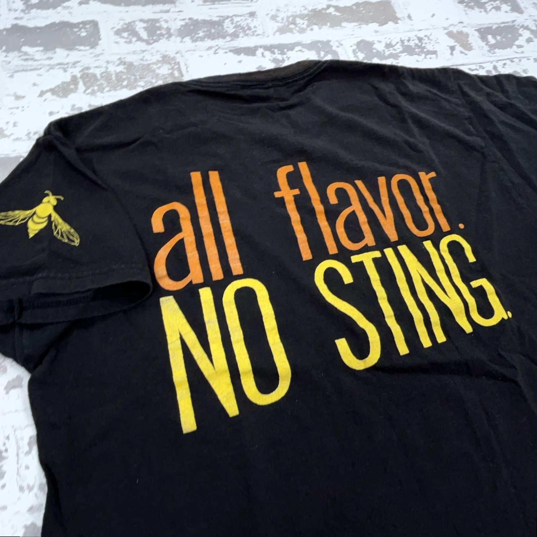 Delta VINTAGE Delta Pro Weight Shirt Men M Black Tee Honey Whiskey Faded Grunge Punk Logo Print Short Sleeve Crew Neck Size US M / EU 48-50 / 2 - 6 Thumbnail