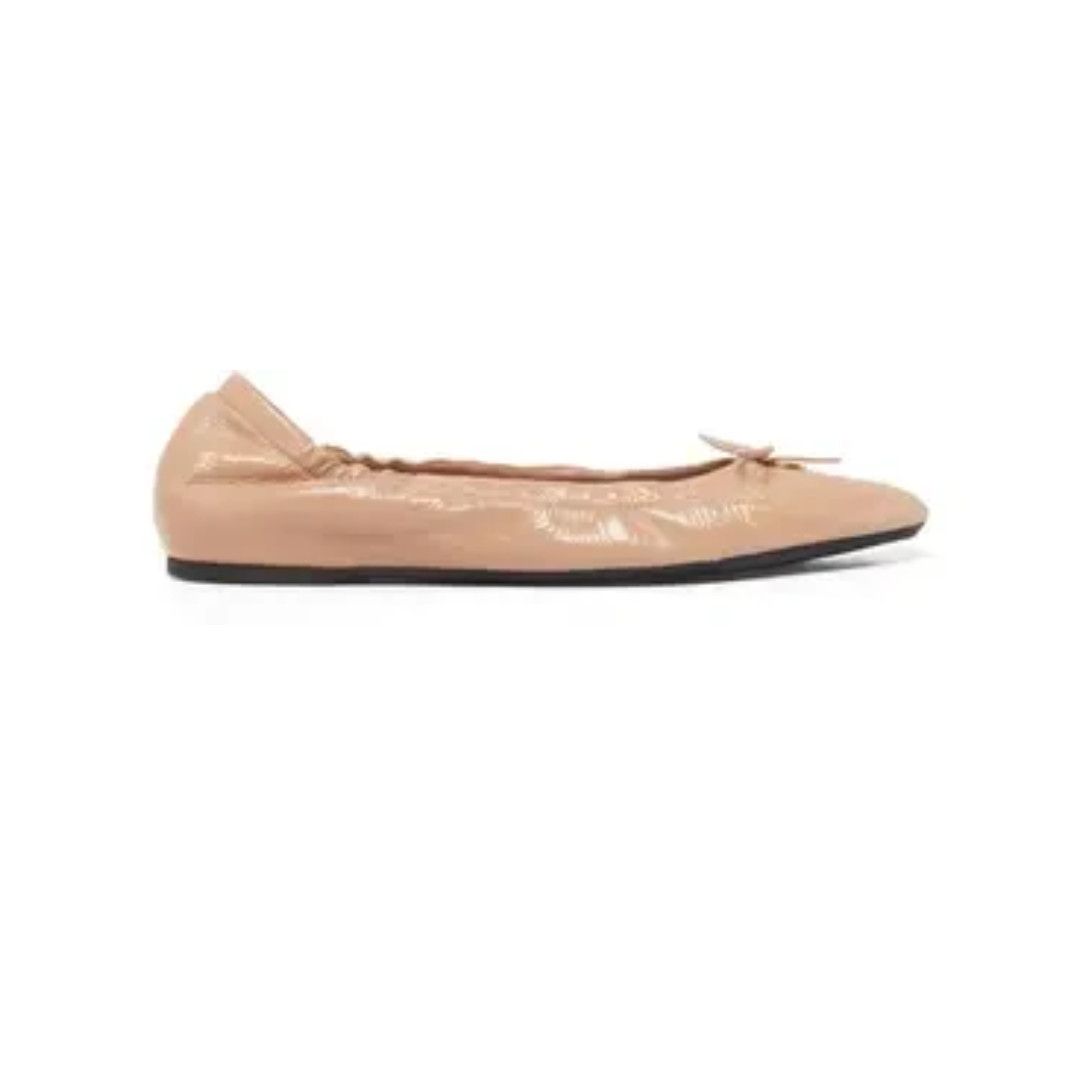 Valentino o1s22i1n0924 Vlogo Signature Patent Leather Baller Flats Size US 6 / IT 36 - 1 Thumbnail