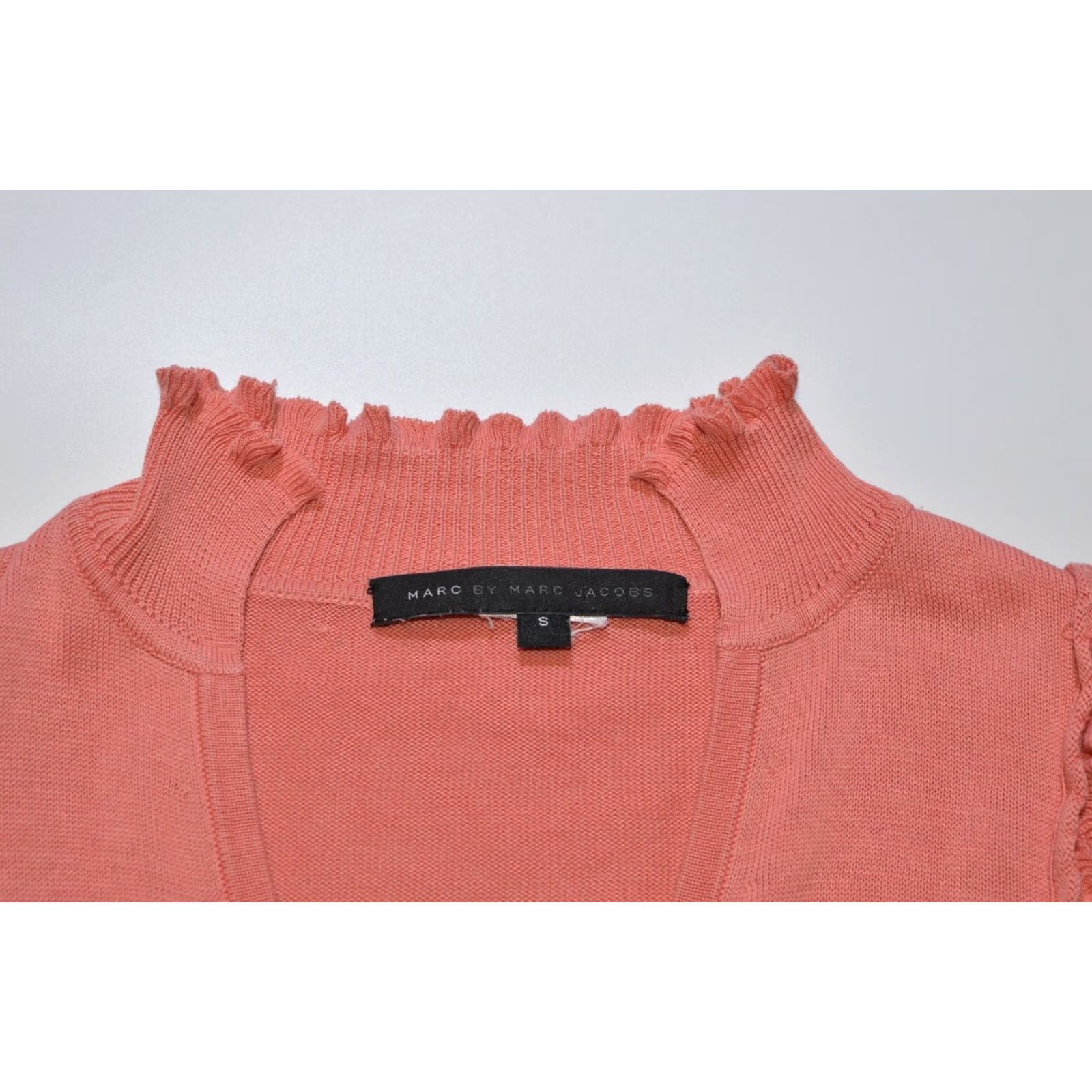 Marc by Marc Jacobs Wmns Marc by Marc Jacobs Designer Pink Button Ruffled Blouse Top Size S Size S / US 4 / IT 40 - 5 Thumbnail