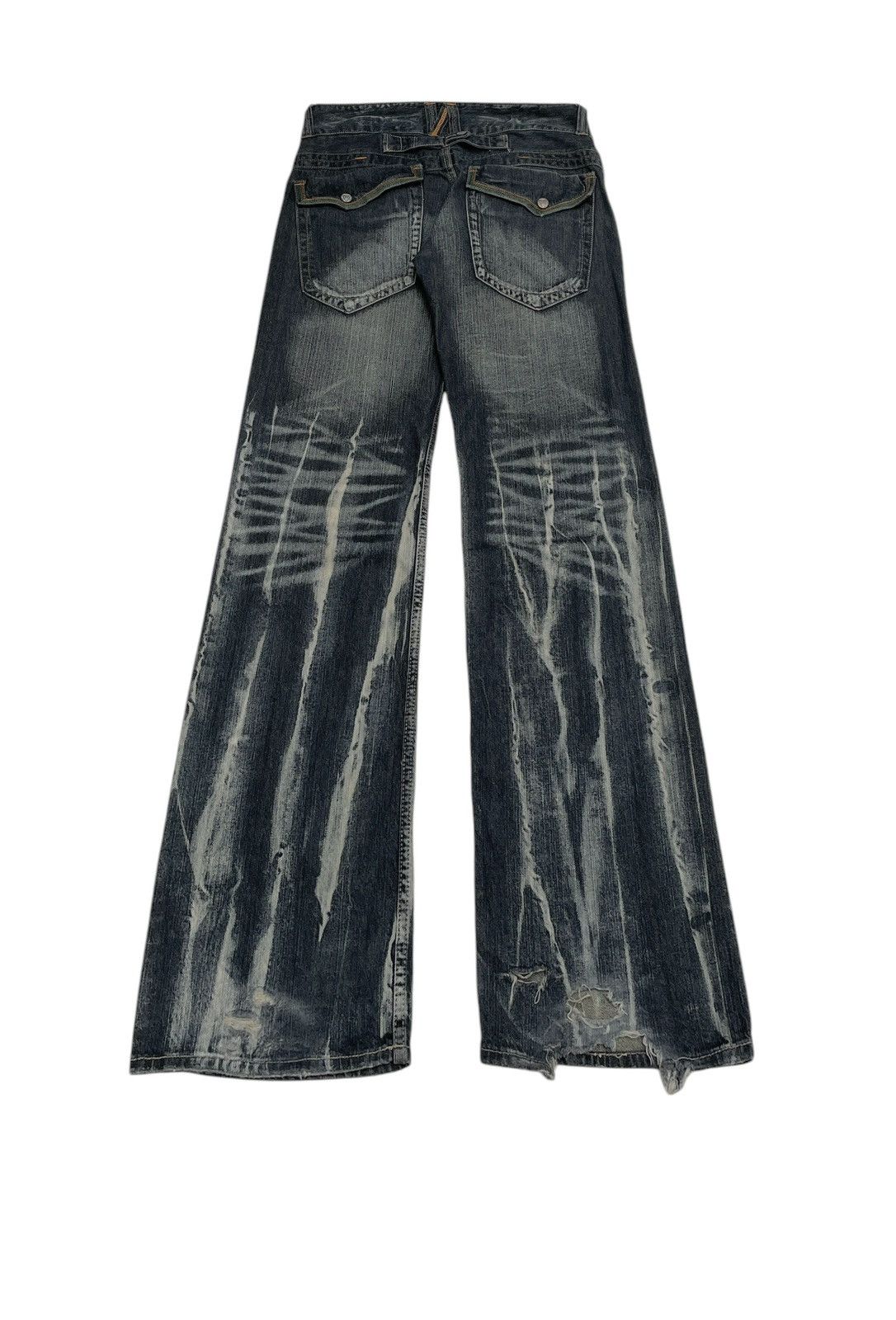 If Six Was Nine Rare Design Vintage Brand Root Three Baggy Jeans 2000s Size US 36 / EU 52 - 2 Thumbnail