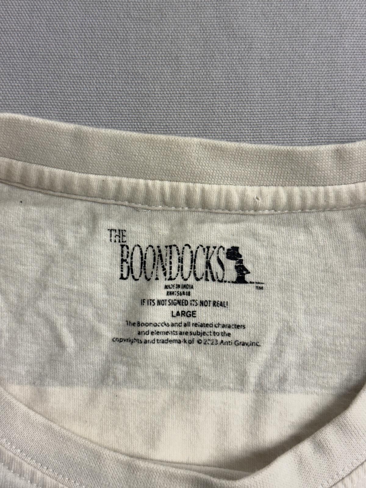 Other TV The Boondocks T-shirt Huey Freeman Wanted Poster- Large Size US L / EU 52-54 / 3 - 4 Thumbnail