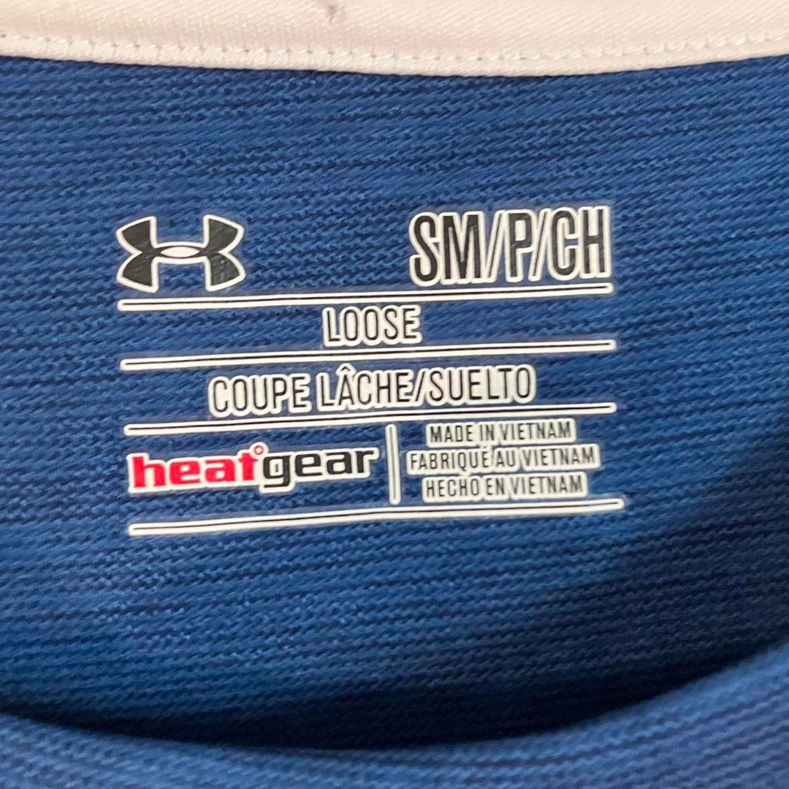 Under Armour Under Armour Blue Loose Fit Heat Gear Workout T-shirt Size S / US 4 / IT 40 - 3 Thumbnail