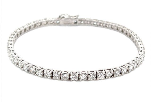 Tiffany & Co. Diamond Tennis Bracelet in 14K White Gold (5.40 CTW) Size ONE SIZE - 1 Preview