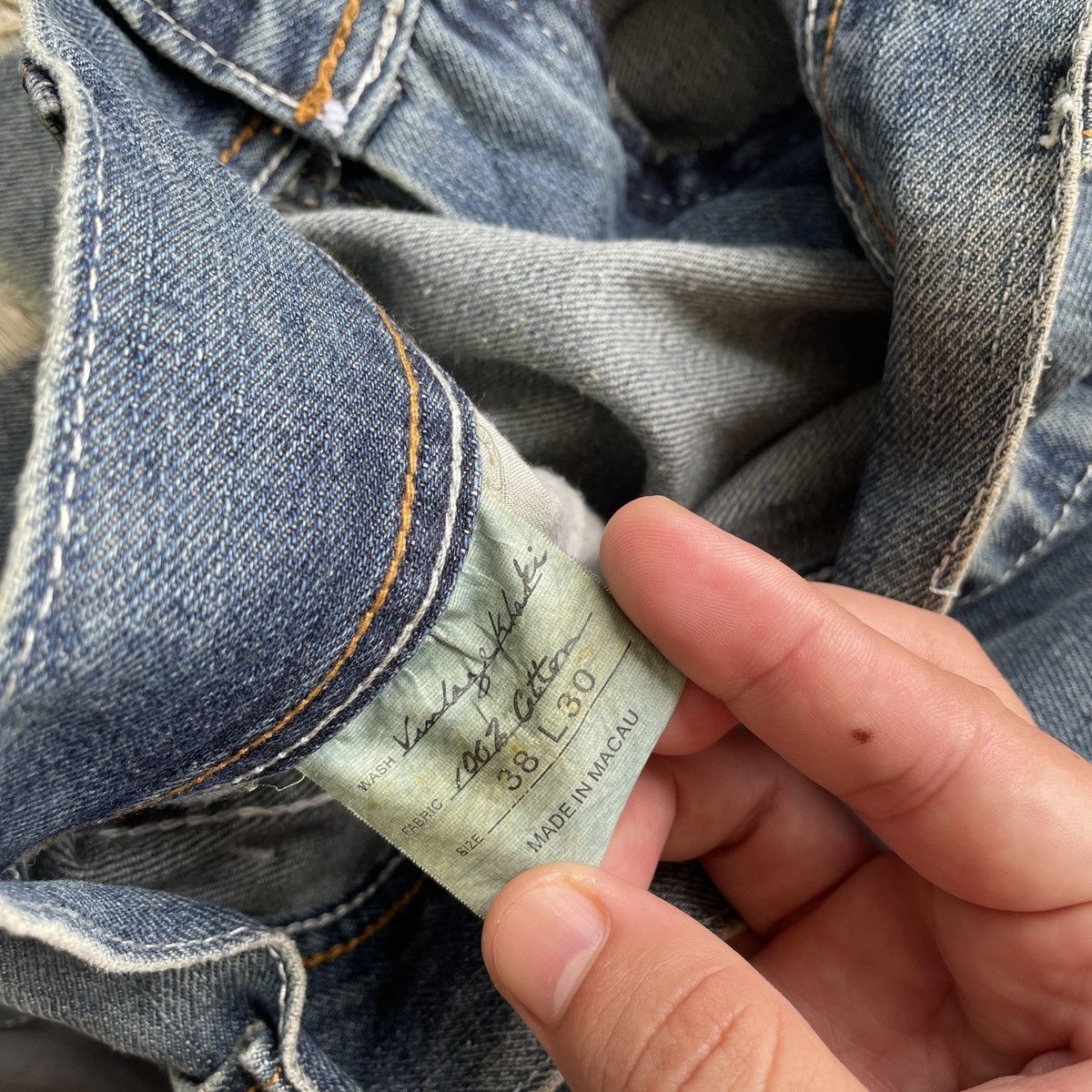 Vintage W38 Vintage America & First Baggy Jeans Distressed Pants Size US 38 / EU 54 - 8 Thumbnail