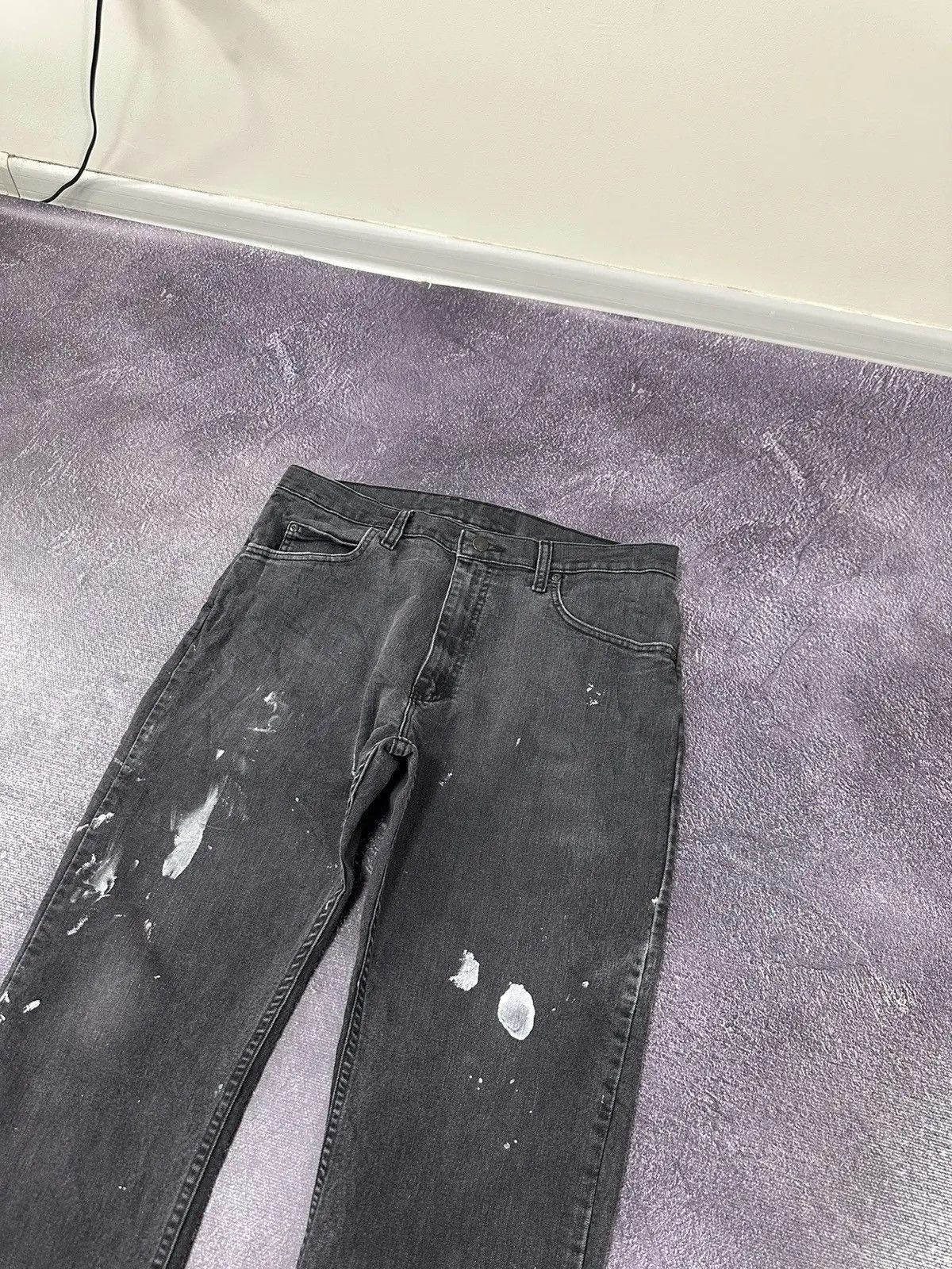 Dickies × Vintage Vintage Dickies Black Painted Work Hype Pants Jeans Size US 34 / EU 50 - 6 Thumbnail