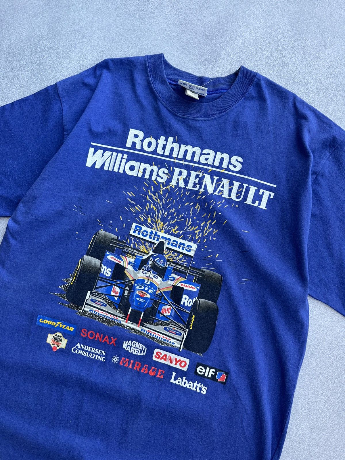 Formula 1 × Vintage Vintage Rothmans Williams Renault F1 Racing T-shirt Size US L / EU 52-54 / 3 - 5 Thumbnail