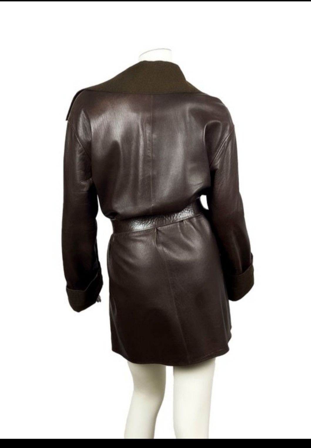 Chanel Veste cuir et cachemire Chanel Size L / US 10 / IT 46 - 9 Thumbnail