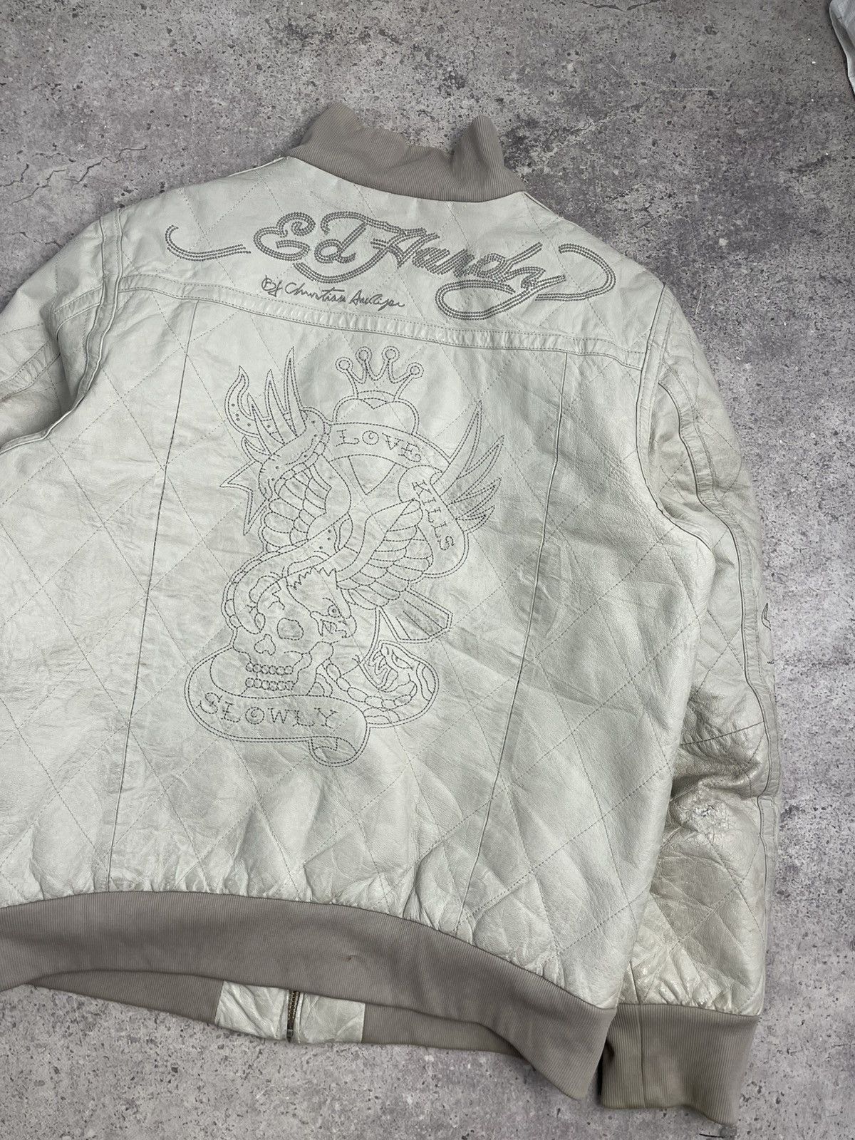 Ed Hardy Ed hardy vintage leather jacket Size US XL / EU 56 / 4 - 2 Thumbnail