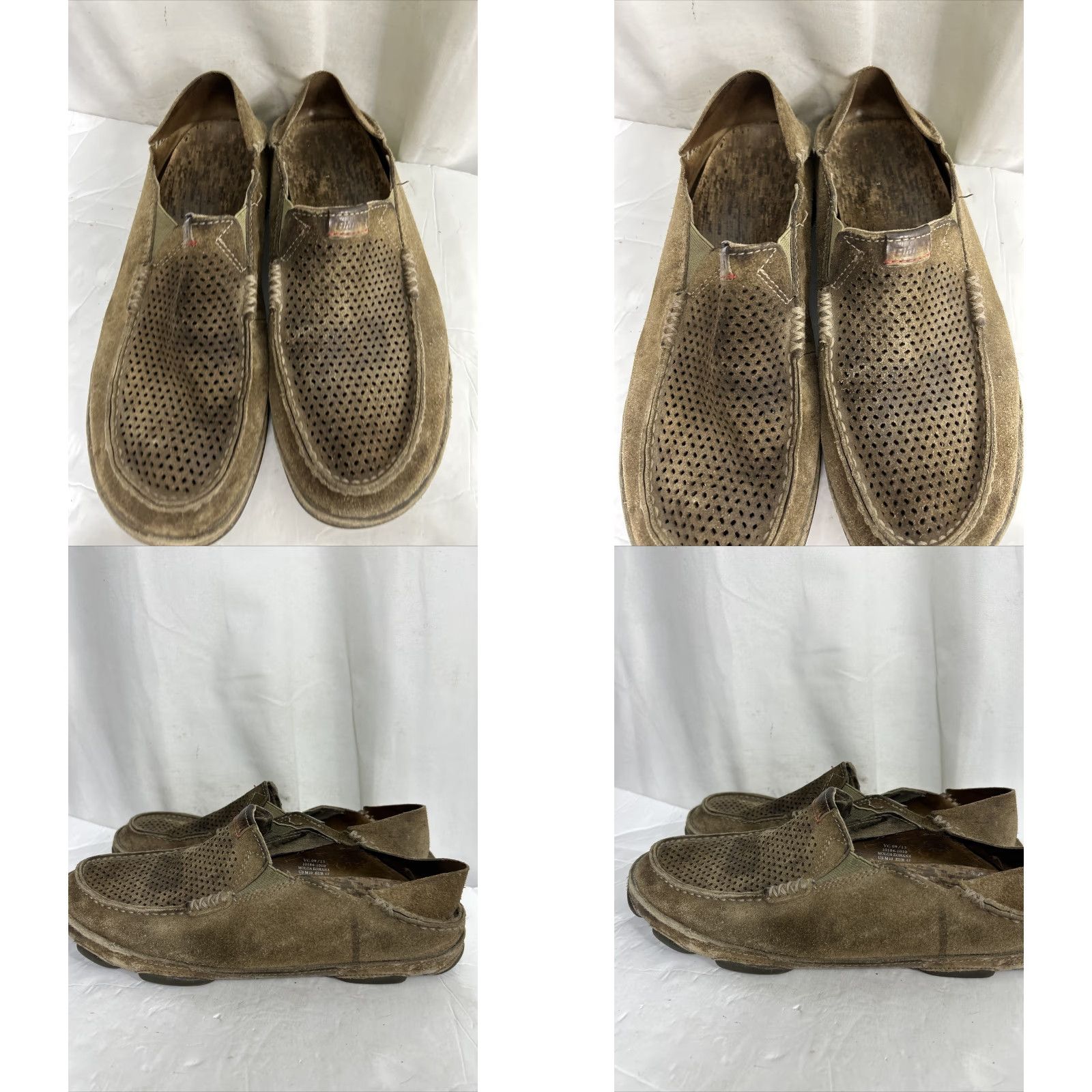 Olukai Olukai Moloa Kohana Drop Heel Light Brown Suede Leather Slip On Loafers Men US 10 EUR 43 Size US 10 / EU 43 - 8 Thumbnail
