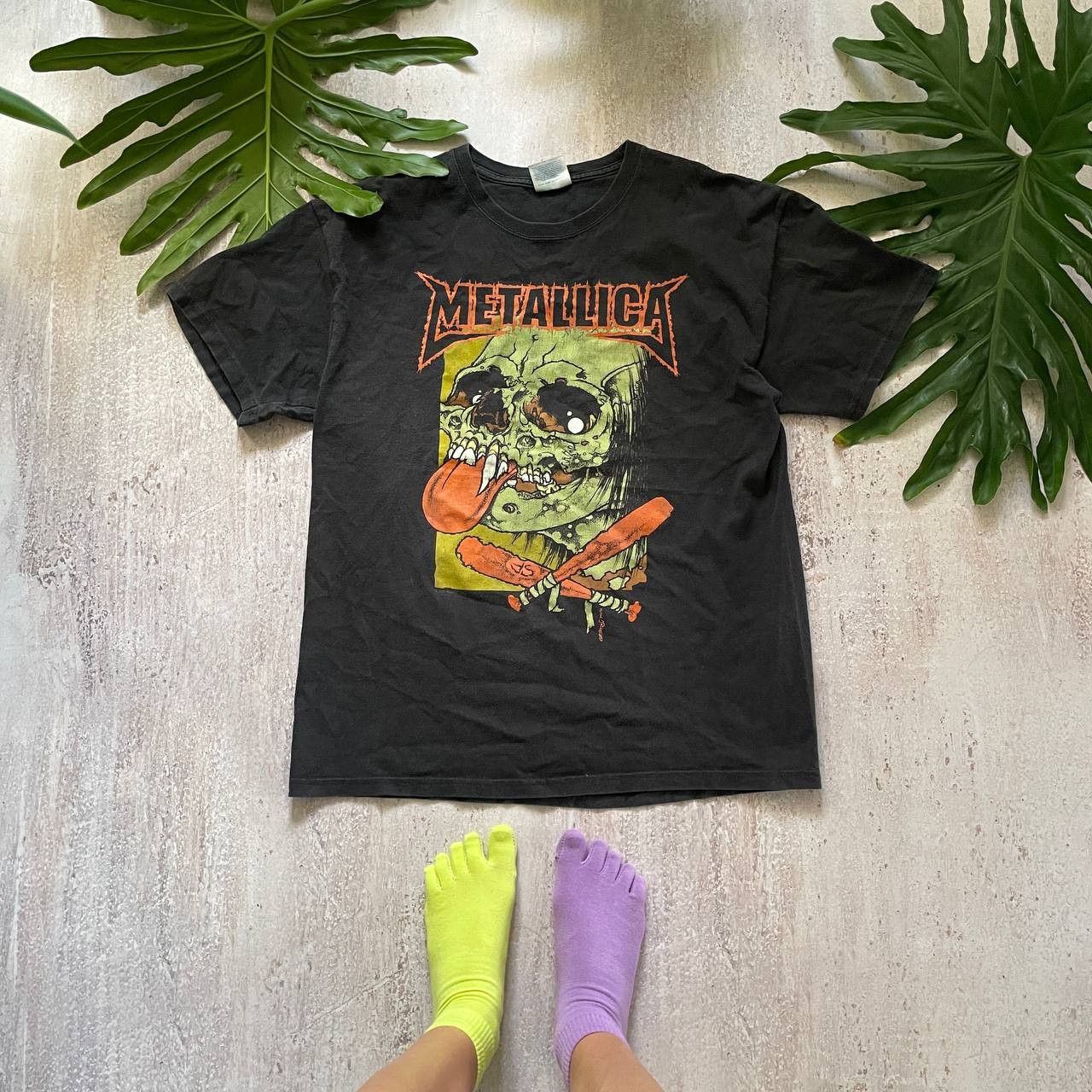 Band Tees × Vintage VINTAGE Y2K 2005 METALLICA RARE AMAZING FADED TEE 250 Size US L / EU 52-54 / 3 - 1 Thumbnail
