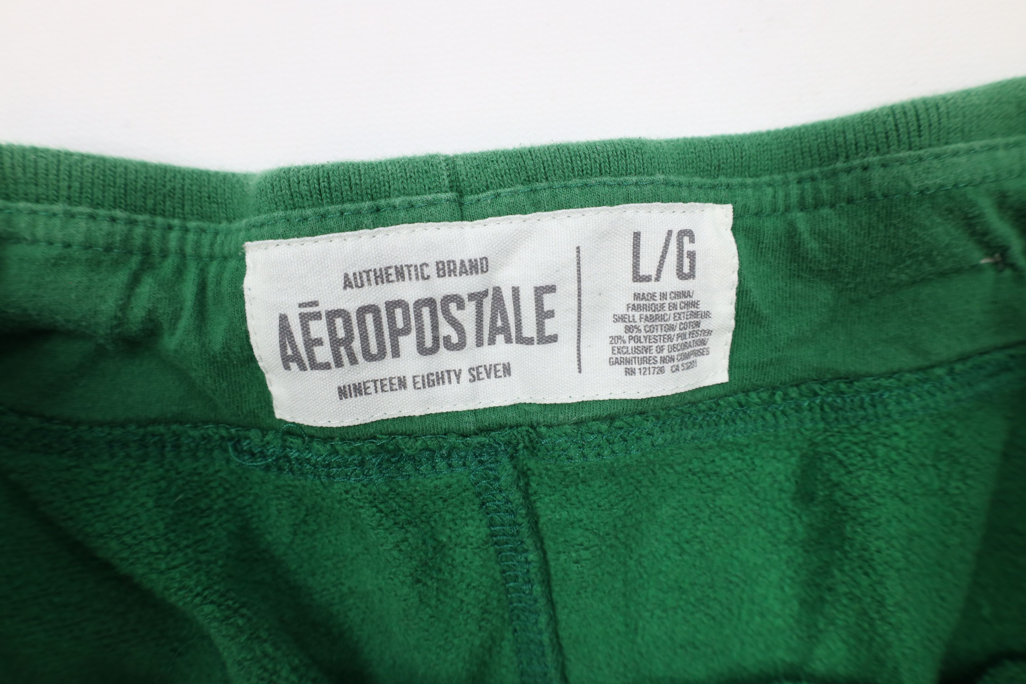 Aeropostale × Vintage Vintage 90s Y2K Aeropostale Spell Wide Leg Sweatpants Green Size US 36 / EU 52 - 7 Thumbnail