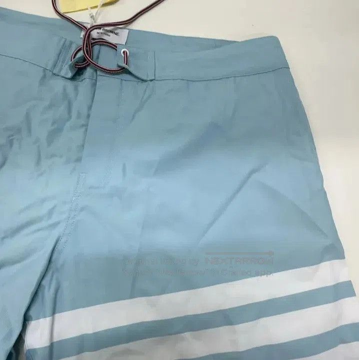 Thom Browne Thom Browne Blue Relaxed Fit Trousers for Men. Size US 34 / EU 50 - 8 Thumbnail