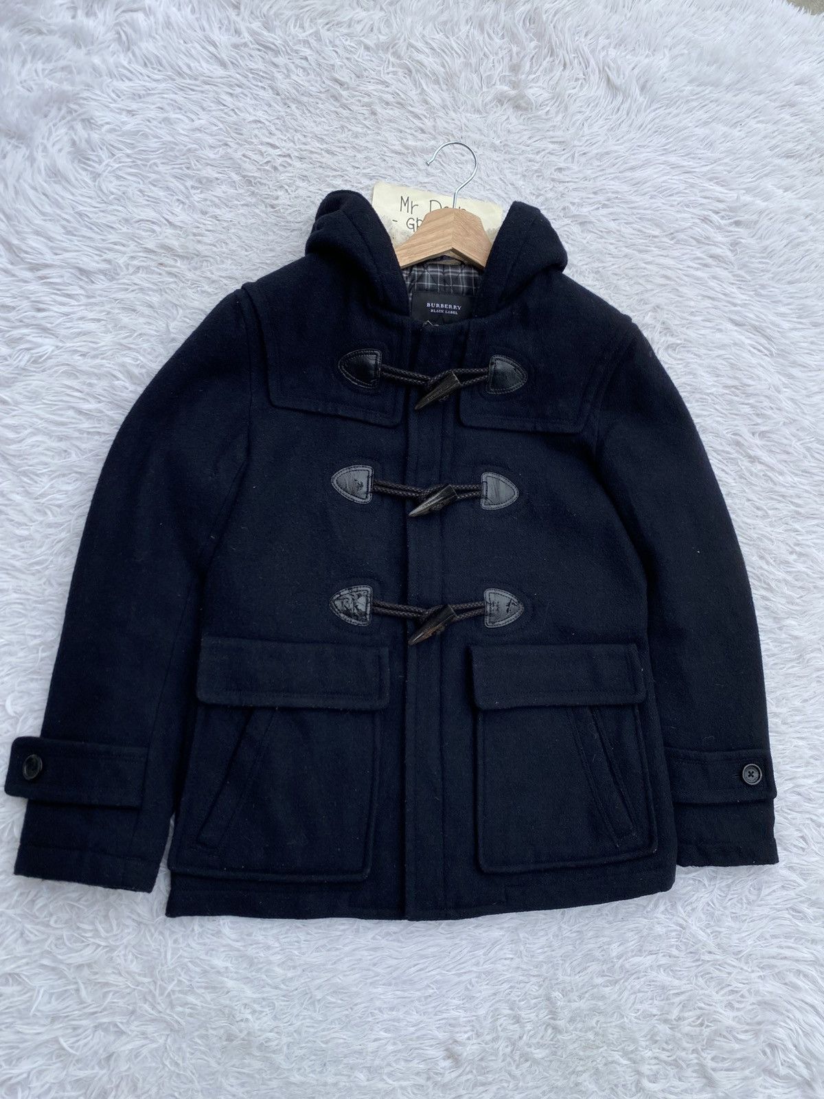 Burberry Rare Burberry Wool Duffle Coat Hooded Jacket Size US M / EU 48-50 / 2 - 2 Thumbnail
