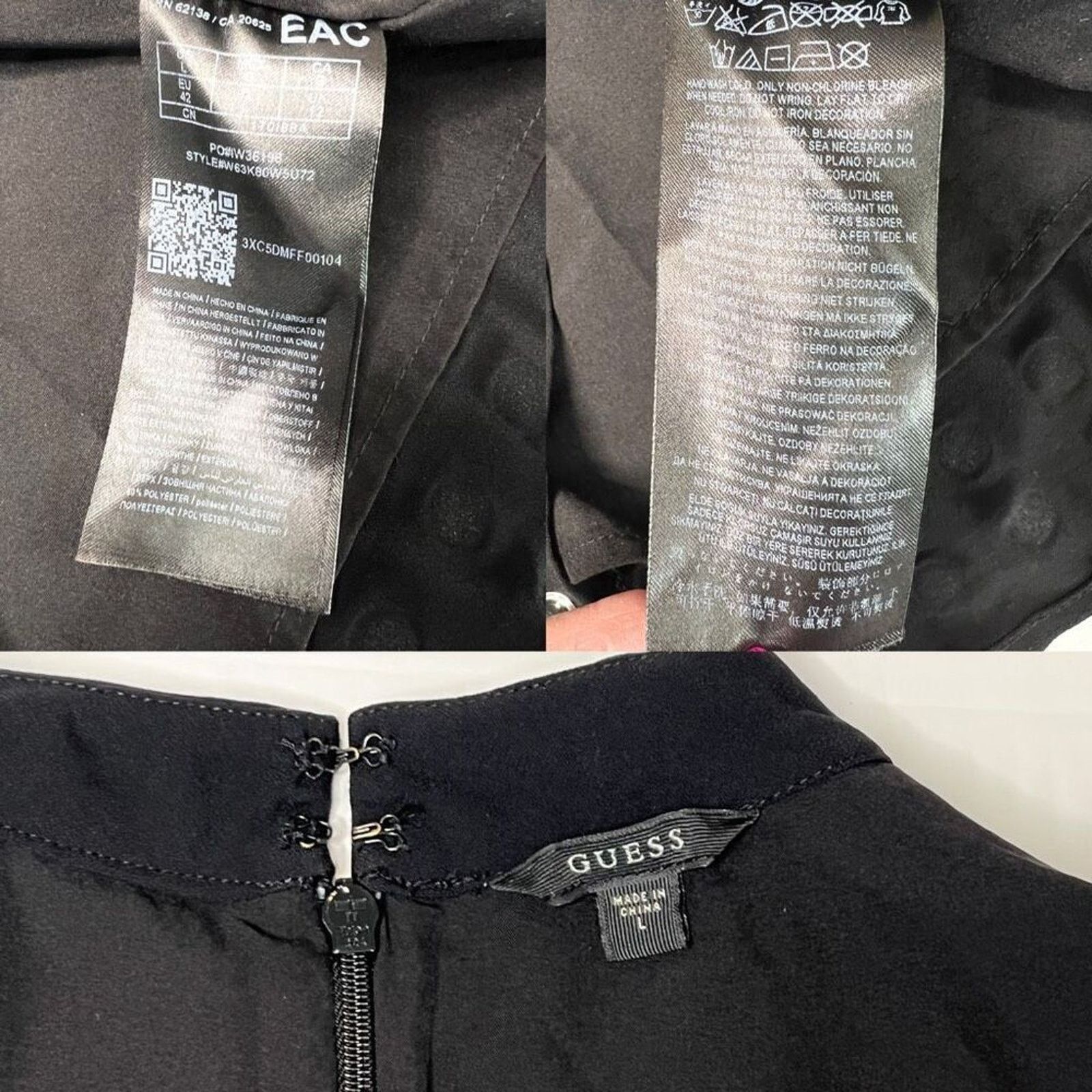 Guess Guess Deetra Halter Aline Dress Black LARGE Preppy LBD City Size L / US 10 / IT 46 - 12 Thumbnail