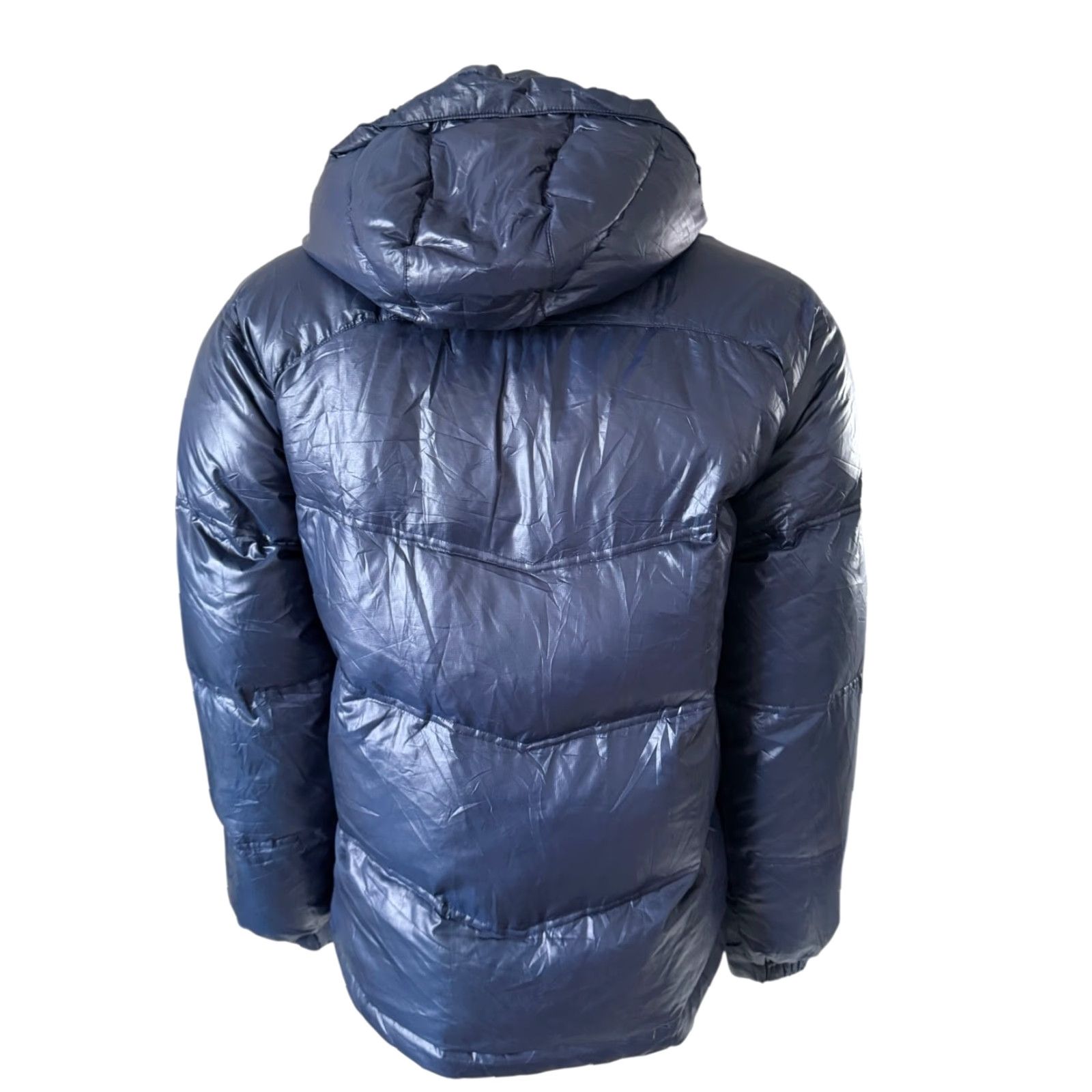 New Balance New Balance Navy Hooded Puffer Jacket L / 100 Navy Down Duck fill Hooded Mens Jacket Size US L / EU 52-54 / 3 - 6 Thumbnail