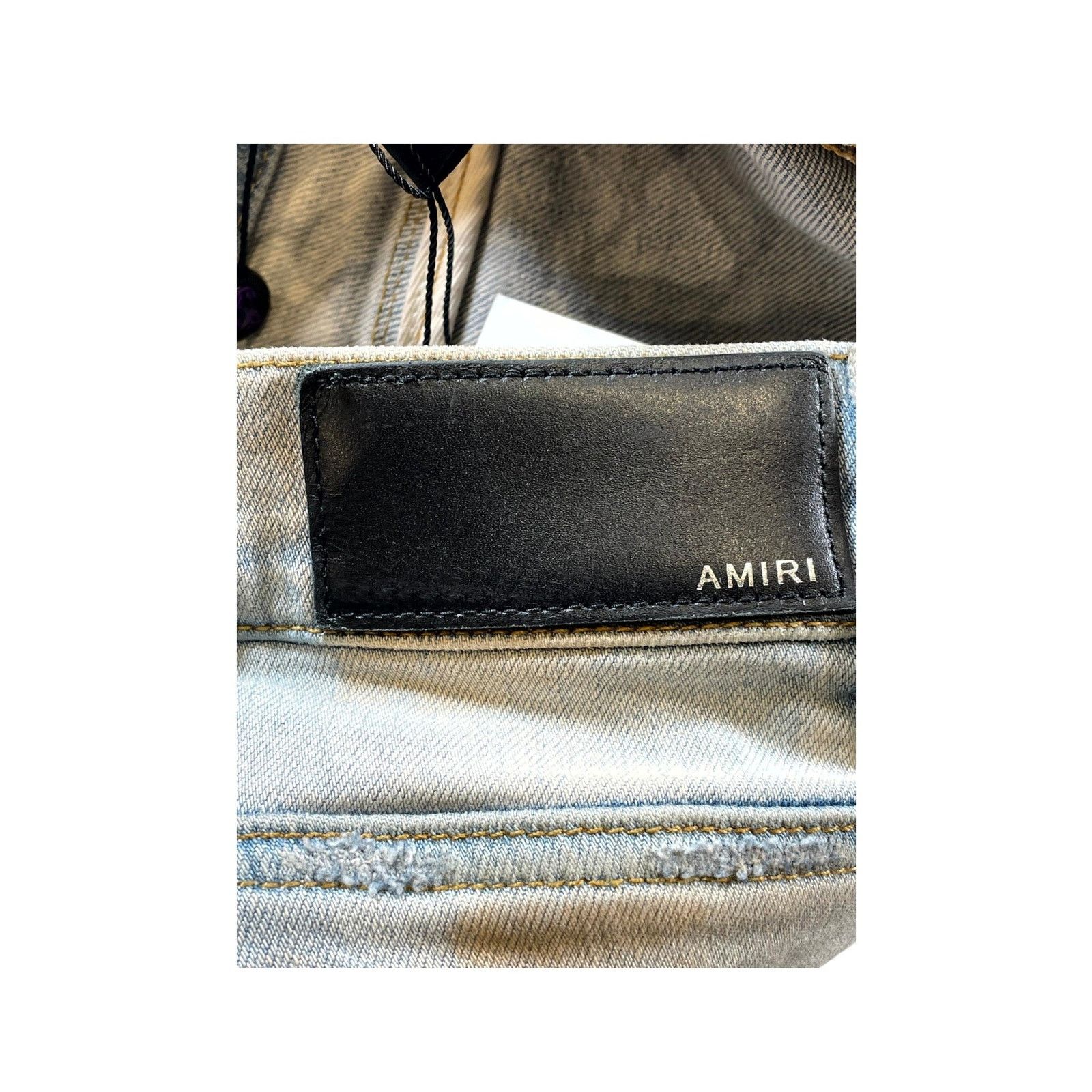 Amiri Amiri MX1 Paisley Patch Light Wash & Multicolor Jeans Size US 30 / EU 46 - 7 Thumbnail