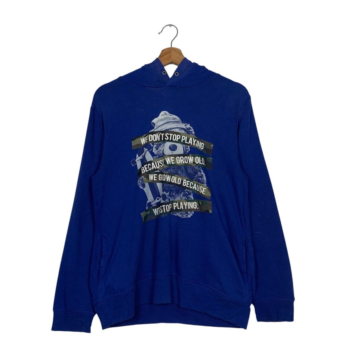 Japanese Brand Vintage Bear Skateboard Quotes Hoodie Size US M / EU 48-50 / 2 - 10 Thumbnail