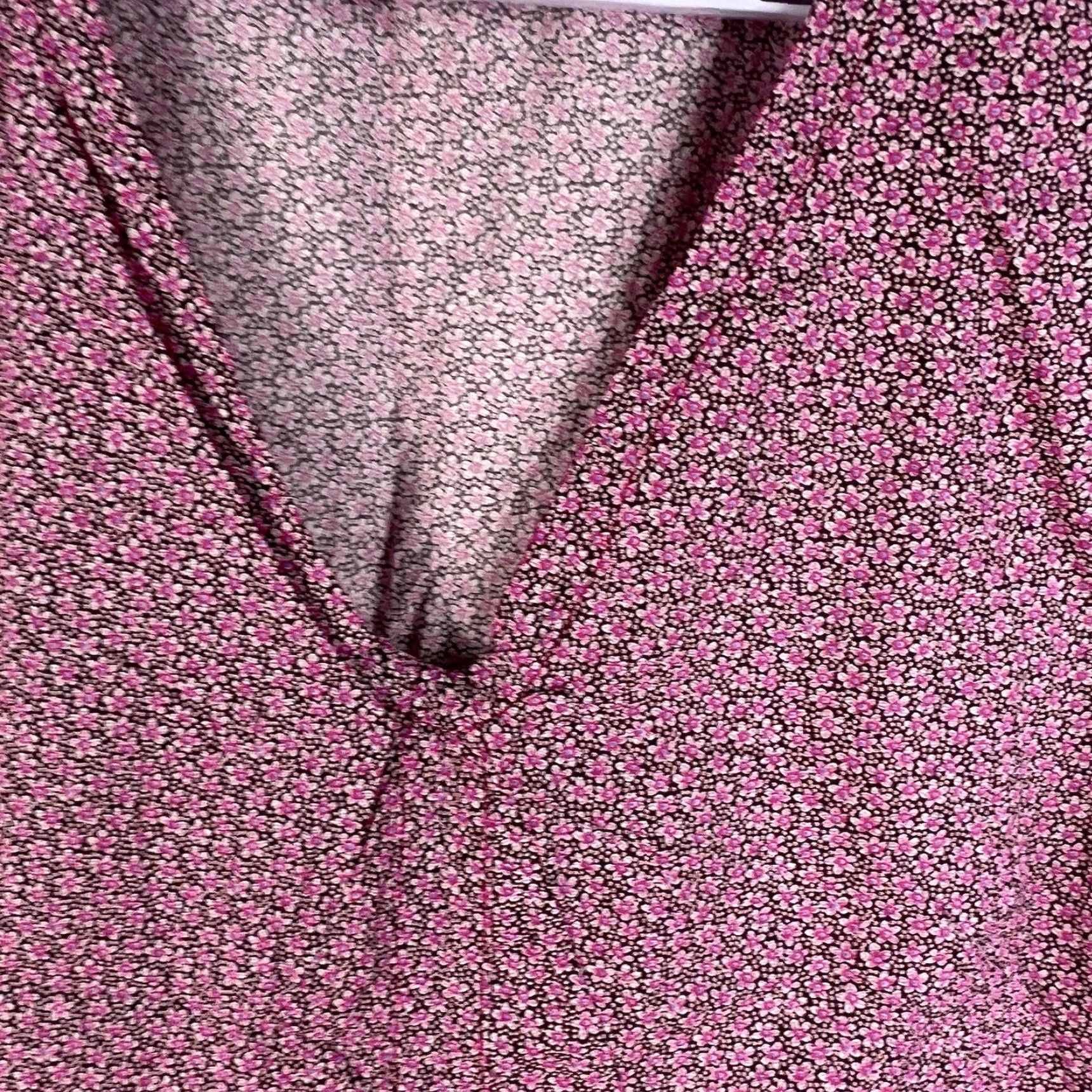 Pinko Handmade Floral Tank Top Women Pink Size M Cotton Sleeveless V-Neck Tunic Adult M Womens Tank 80s 90s Flower Theme Size M / US 6-8 / IT 42-44 - 2 Thumbnail