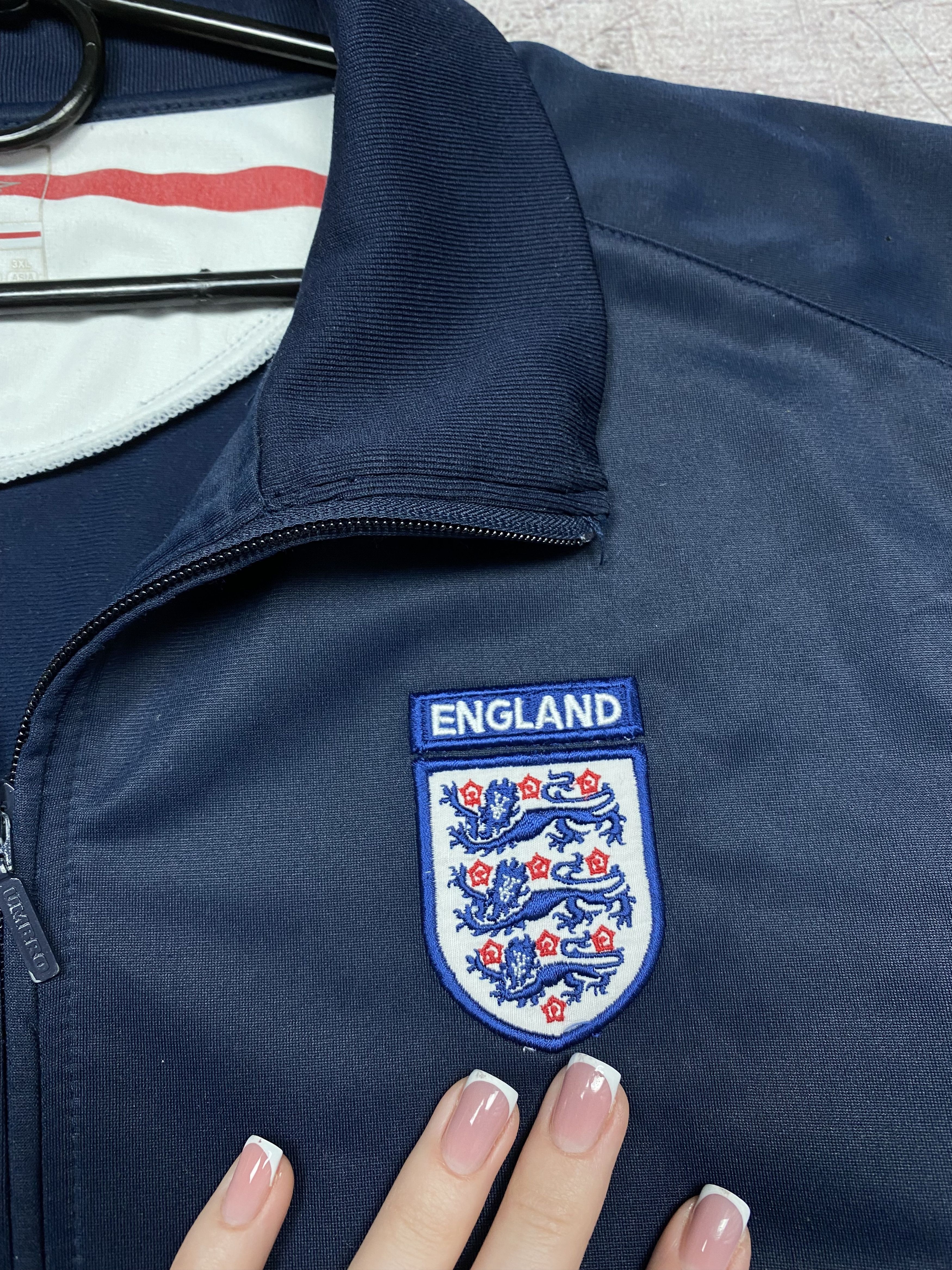 Umbro × Vintage Umbro England Vintage Mens Track Top Jacket Size US XXL / EU 58 / 5 - 3 Thumbnail