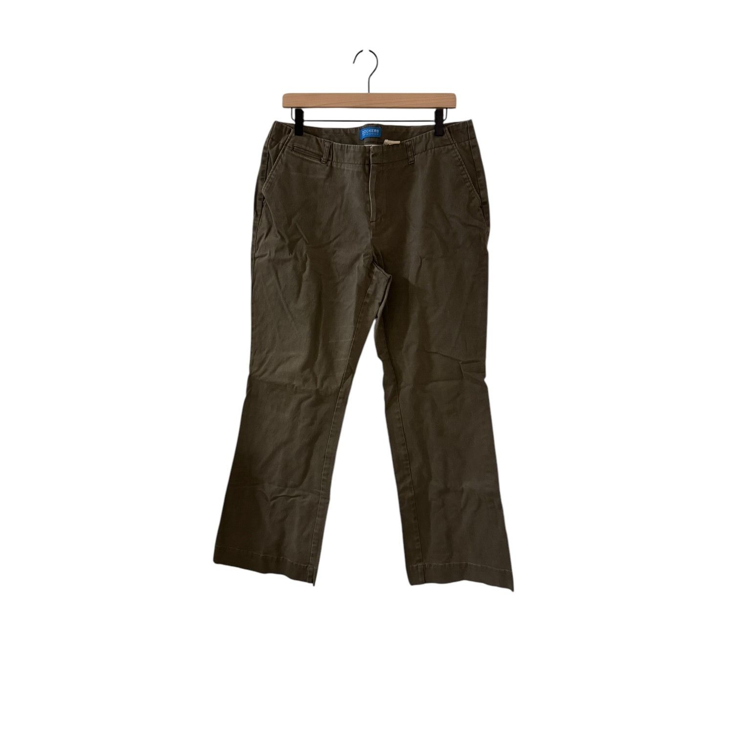 Dockers Dockers Women’s Dark Green Flat Front Khakis Size 12 Medium Size 34" / US 12 / IT 48 - 1 Thumbnail