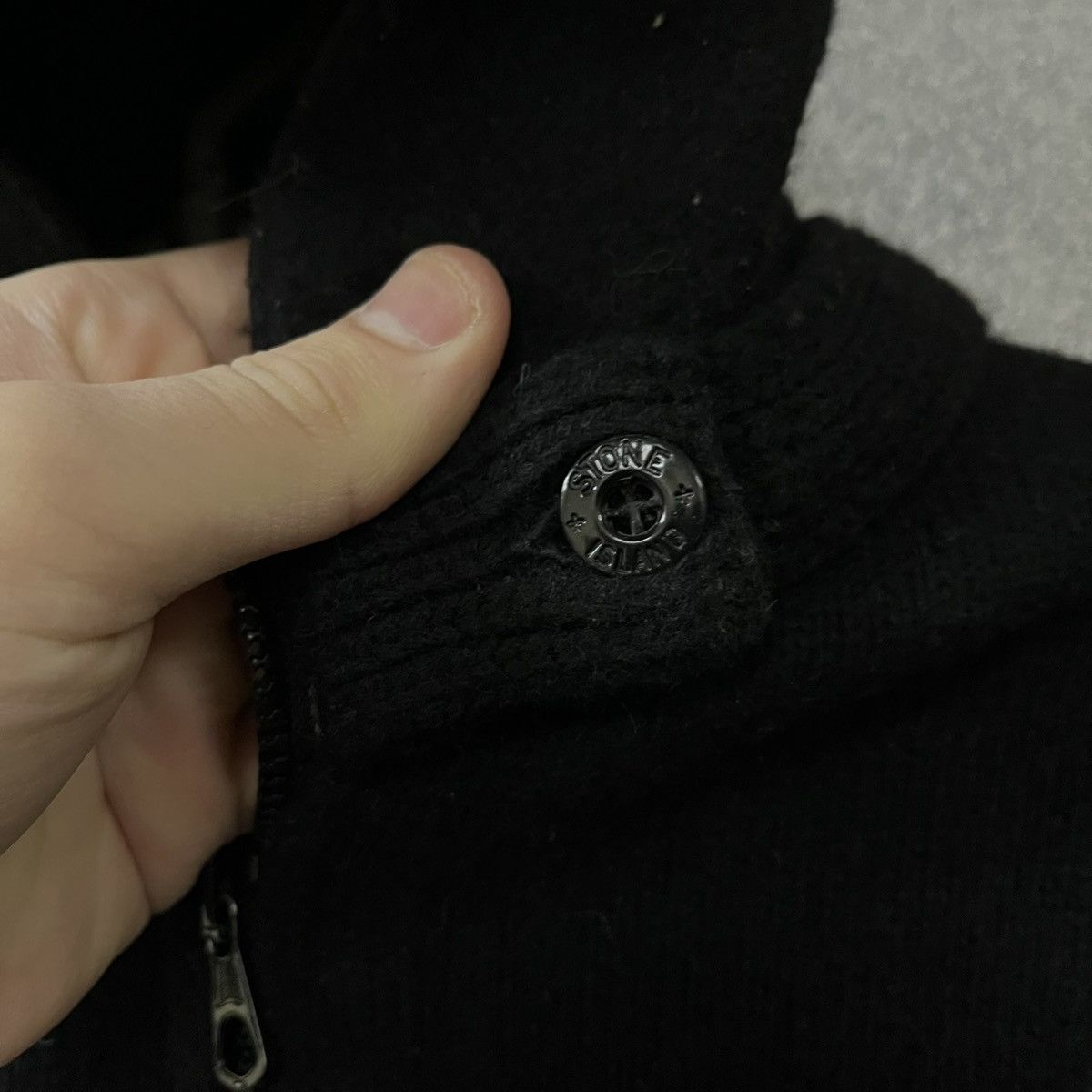 Stone Island Vintage Stone Island Wool Zip Hoodie Size US M / EU 48-50 / 2 - 8 Thumbnail