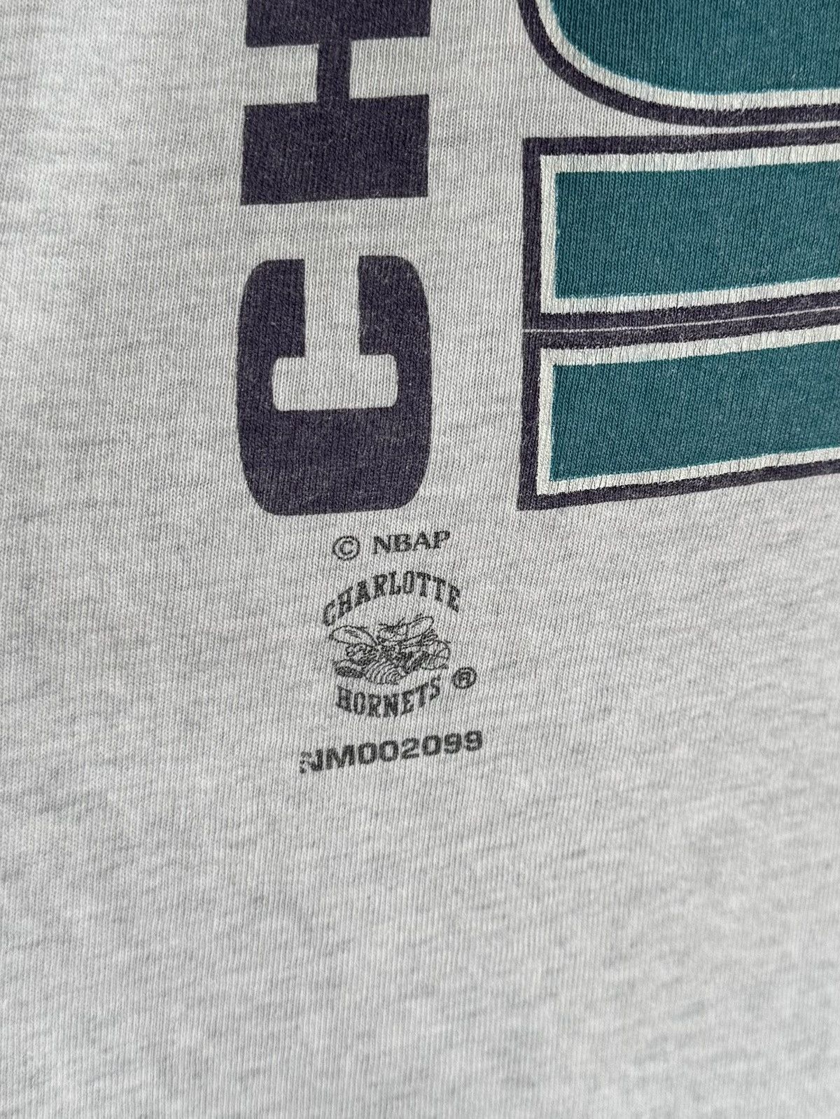 NBA Vintage Charlotte Hornets Nutmeg Mills Single Stitch T-shirt Size US L / EU 52-54 / 3 - 3 Thumbnail