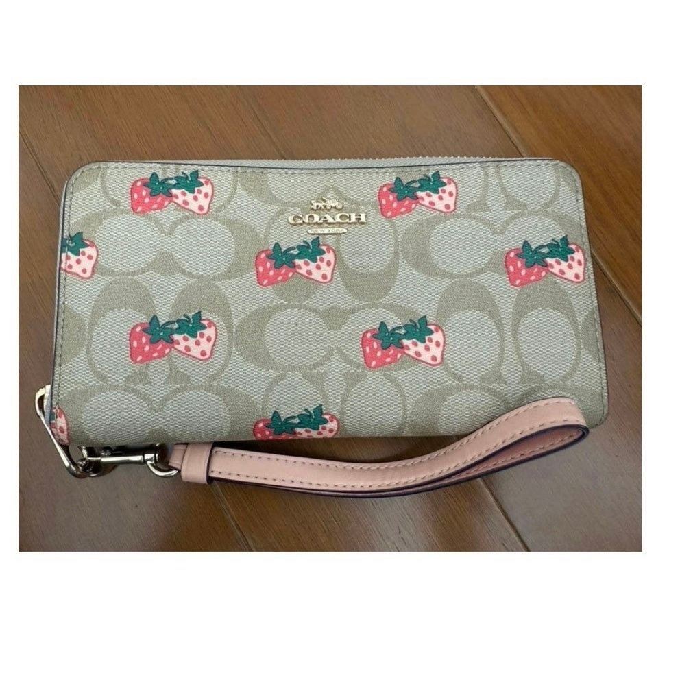 Coach Coach Strawberry Pink Fruit Wallet Size ONE SIZE - 5 Thumbnail