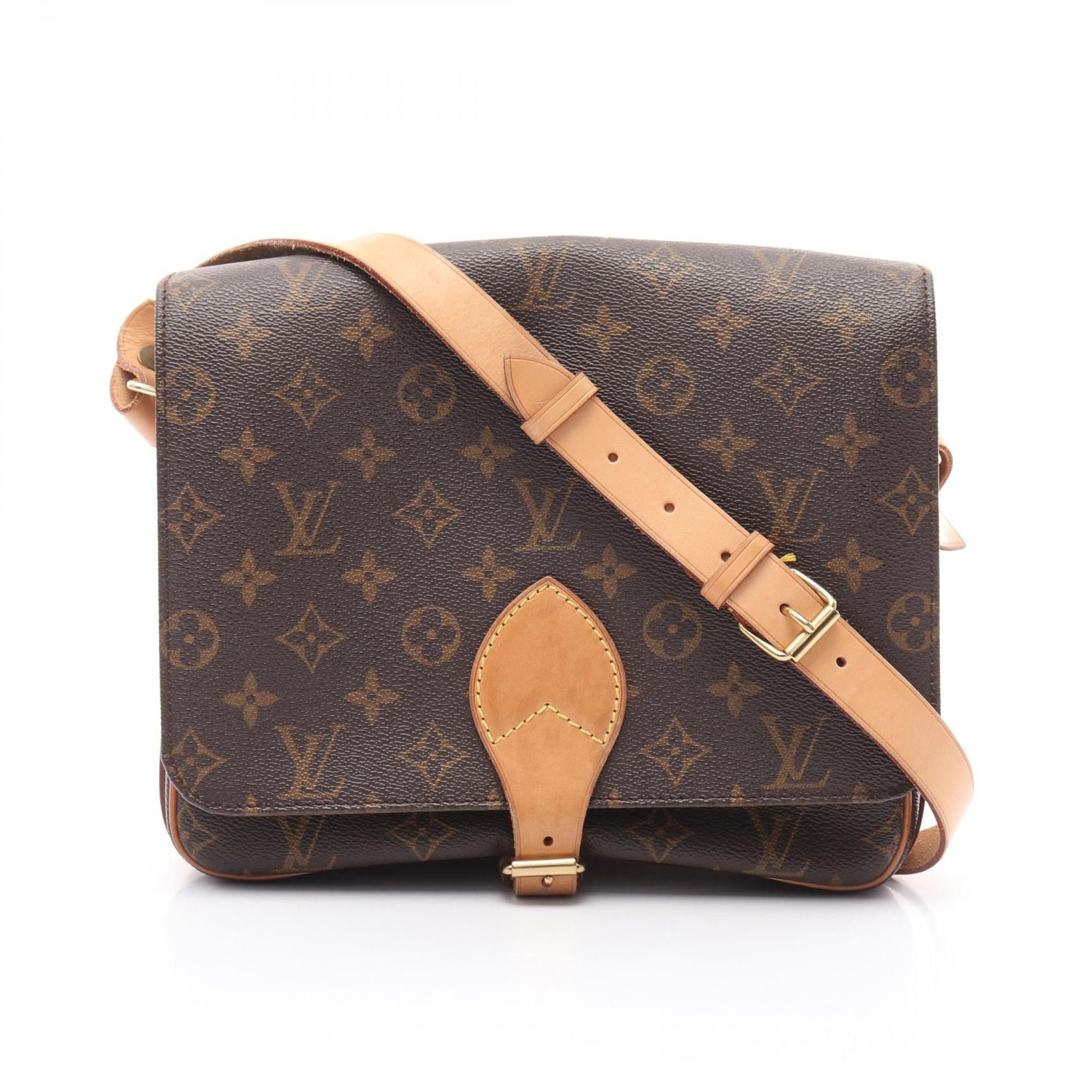 Louis Vuitton Louis Vuitton Cartouchiere Gm Monogram Shoulder Bag Canvas Shoulder Bag M51252 in Brown, Women's