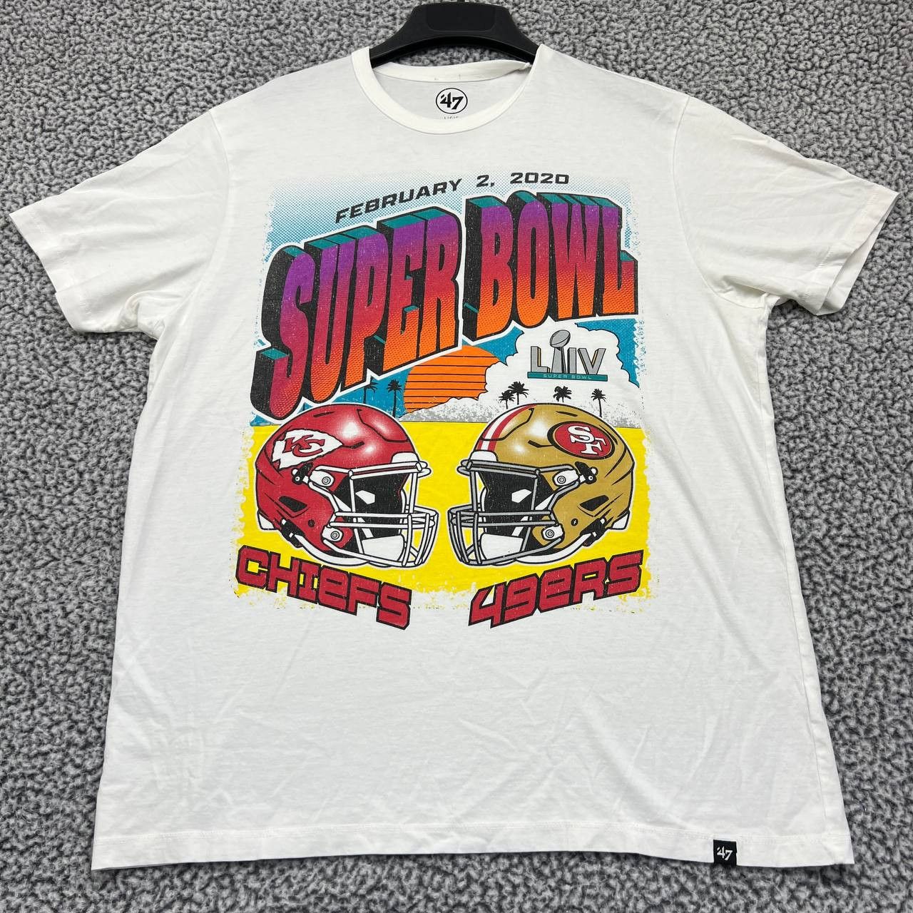 Other Chiefs vs 49ers Super Bowl Shirt Men Large White 47 Brand L Size US L / EU 52-54 / 3 - 1 Thumbnail