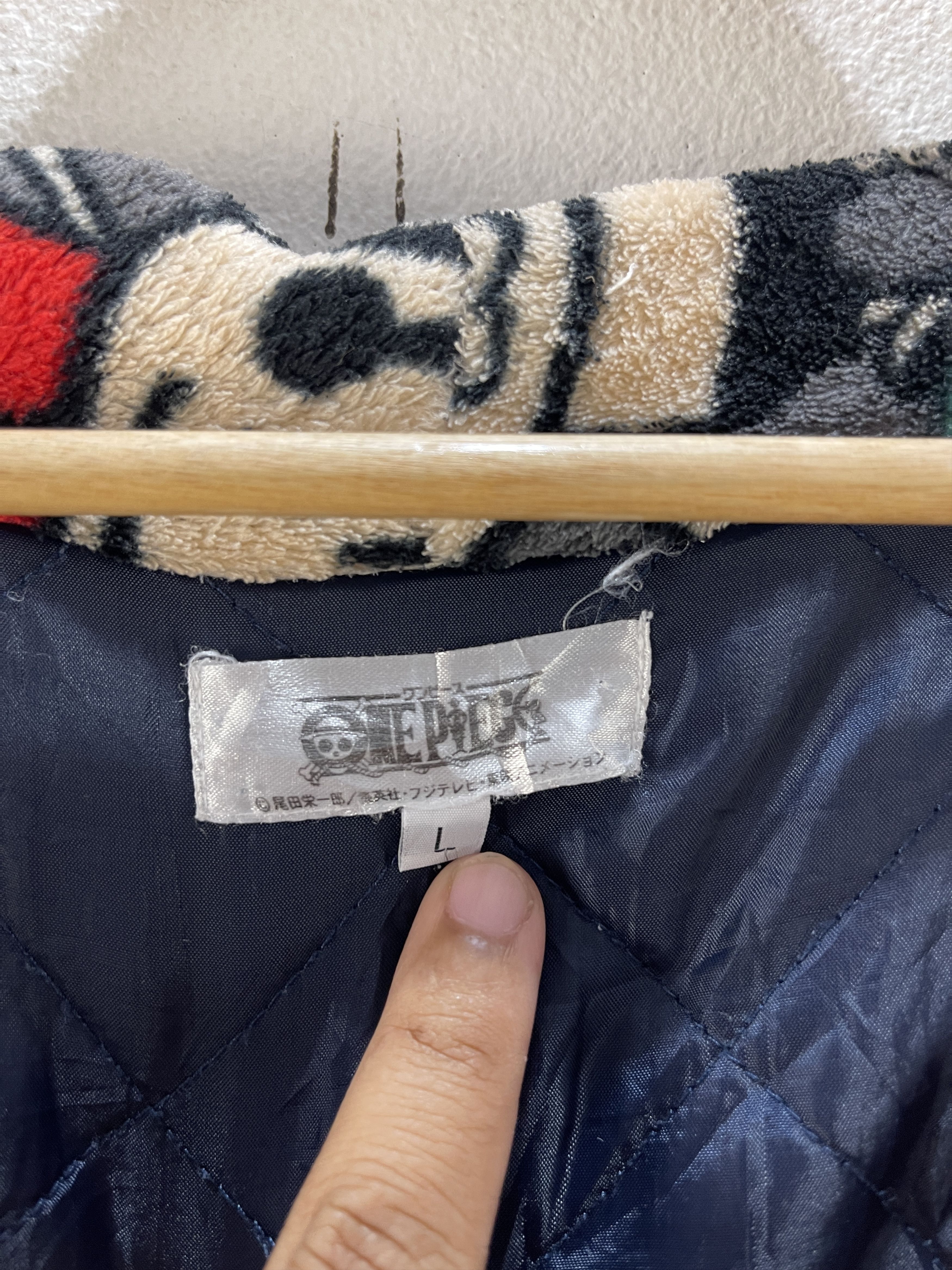 Anime Vintage One Piece Kimono Full Print Fleece Jacket Size US L / EU 52-54 / 3 - 9 Thumbnail