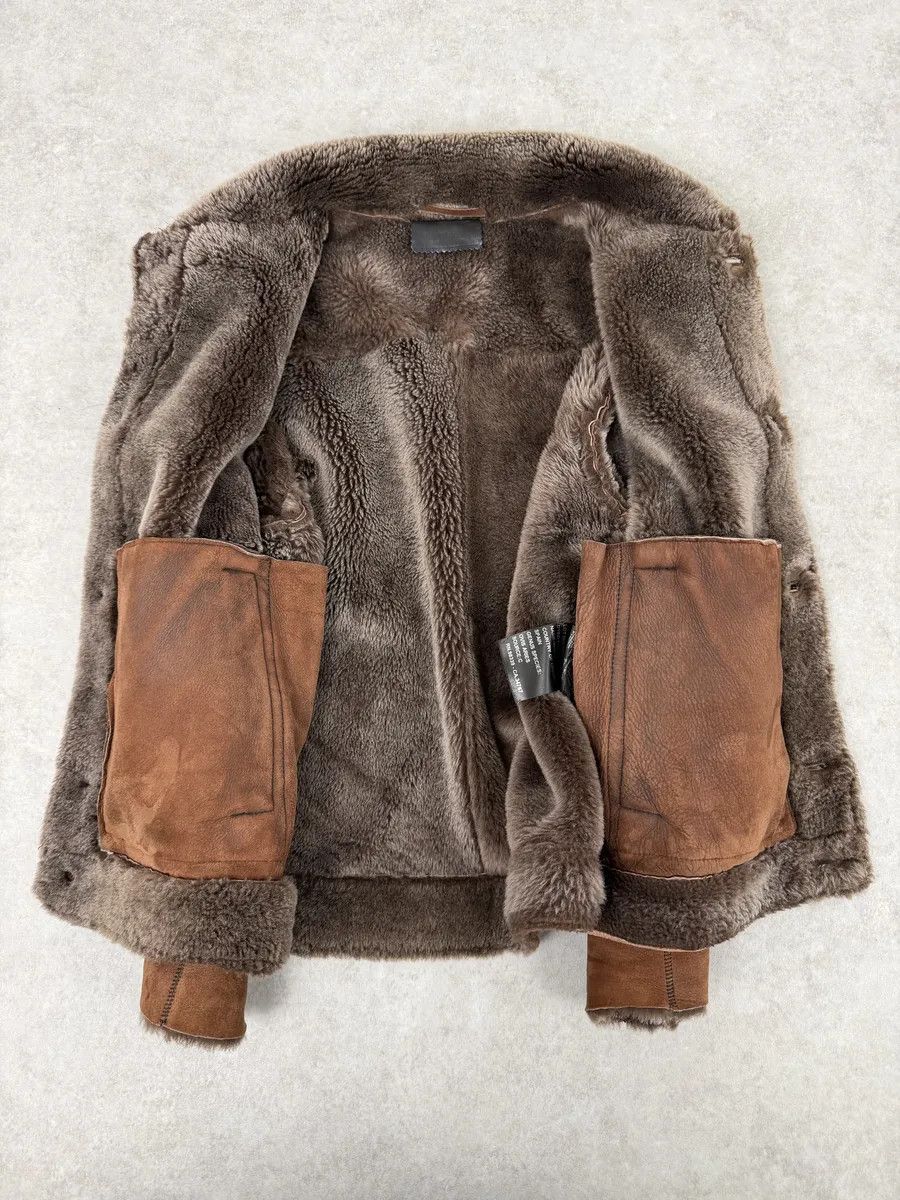 Prada Prada Brown Italian Sheep Dyed Fur Shearling Leather Jacket Size US M / EU 48-50 / 2 - 10 Thumbnail