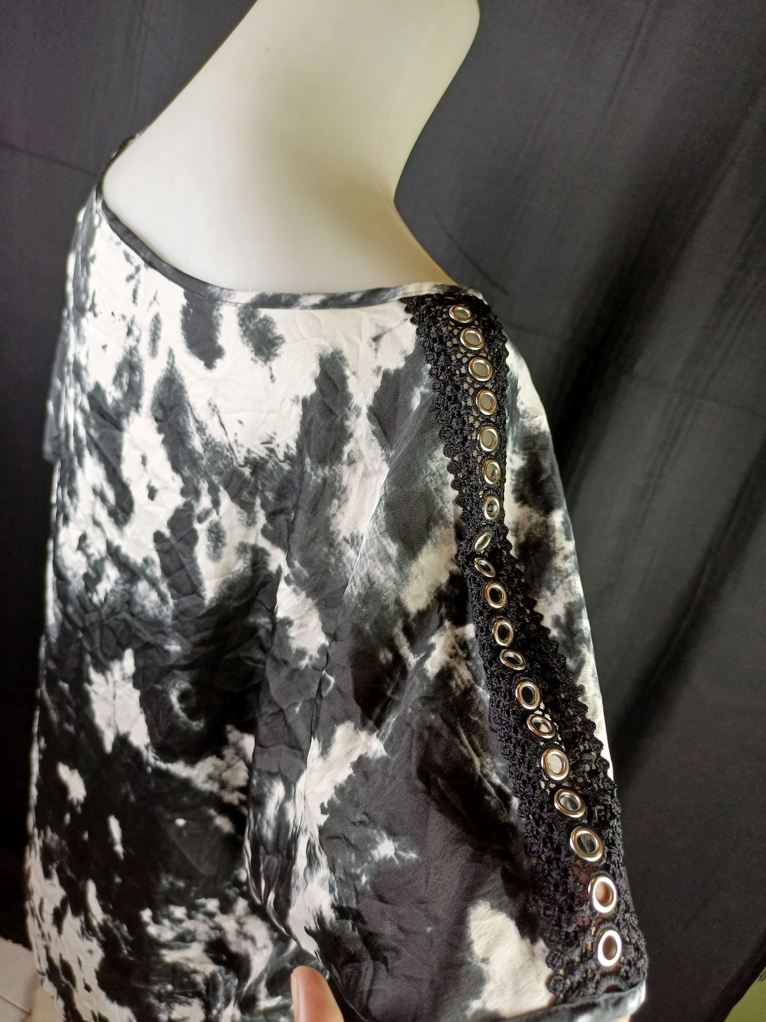 If Six Was Nine × Japanese Brand Karl Lagerfeld Women's Blouses vintage studed Tie Dye Size XL / US 12-14 / IT 48-50 - 5 Thumbnail